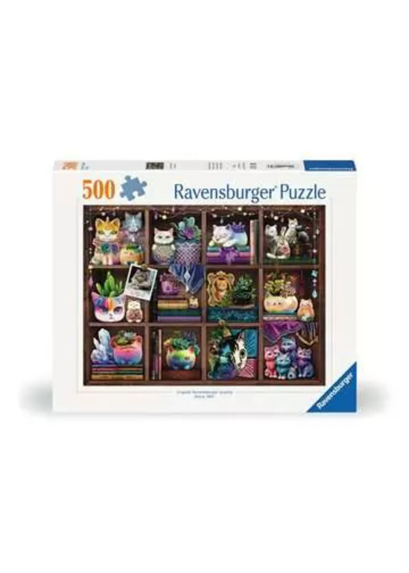 Ravensburger "Cubby Cats and Succulents" 500 Piece Puzzle