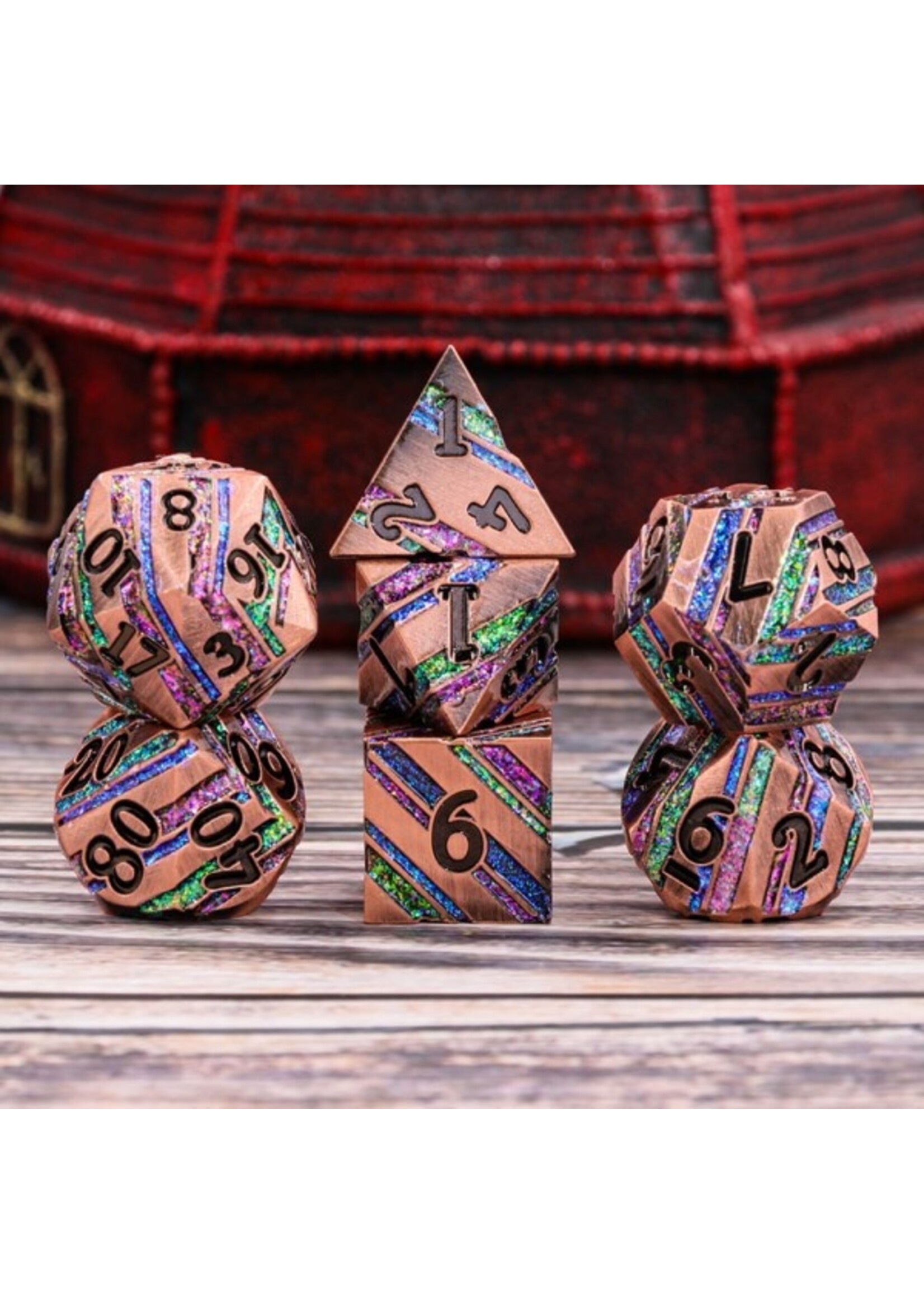 HD Dice Meteor Flashes 7 Piece RPG Set