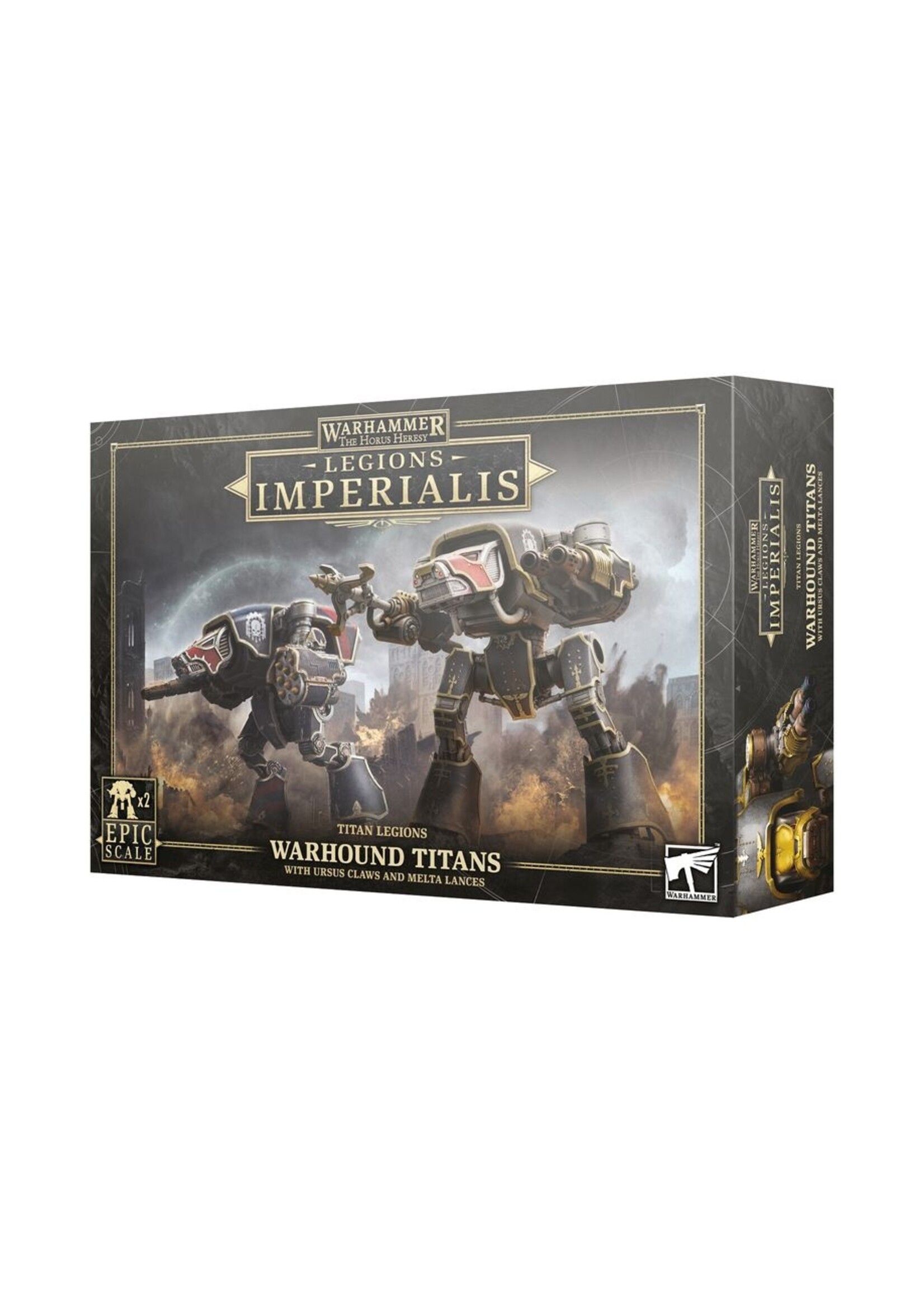 Games Workshop Legions Imperialis: Warhound Titan with URSUS CLAWS AND MELTA LANCES