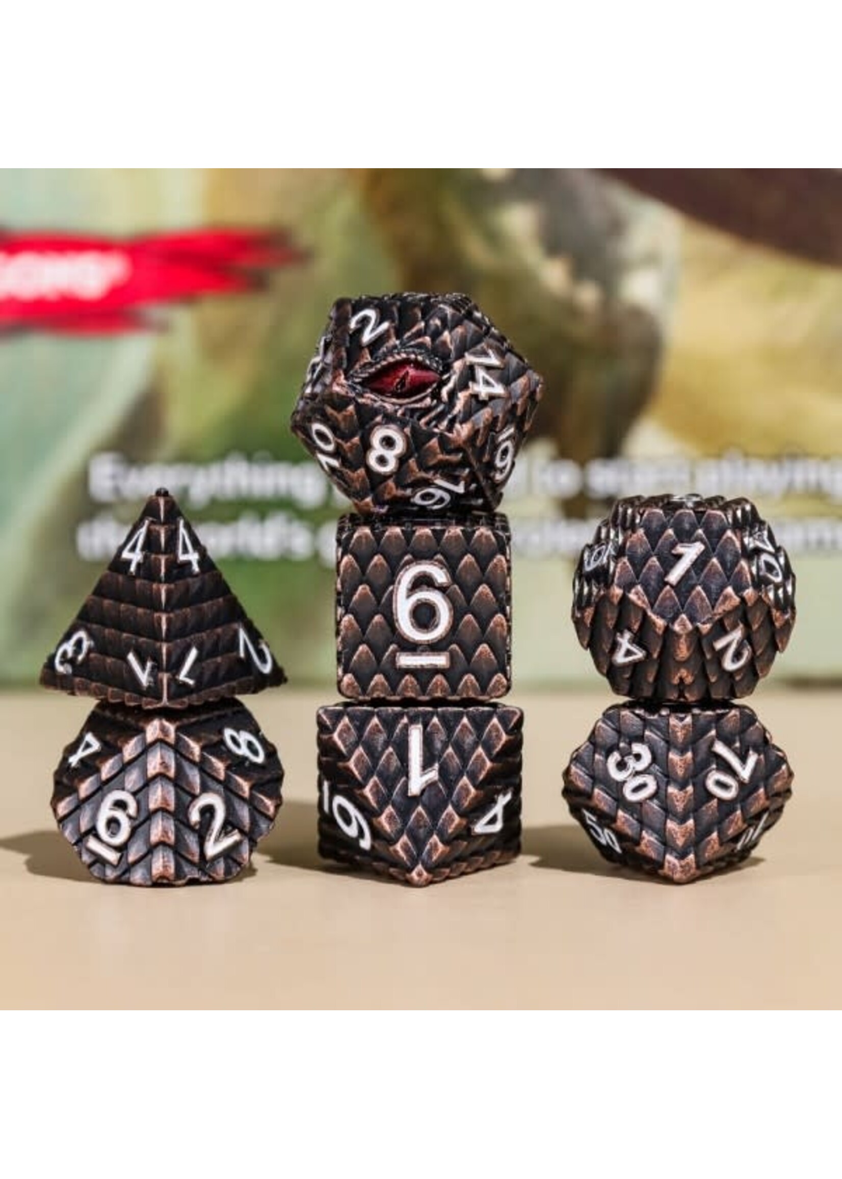 HD Dice Archosaur Metal 7 Piece RPG Set