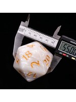 HD Dice 55mm Titan D20 - White Pearl