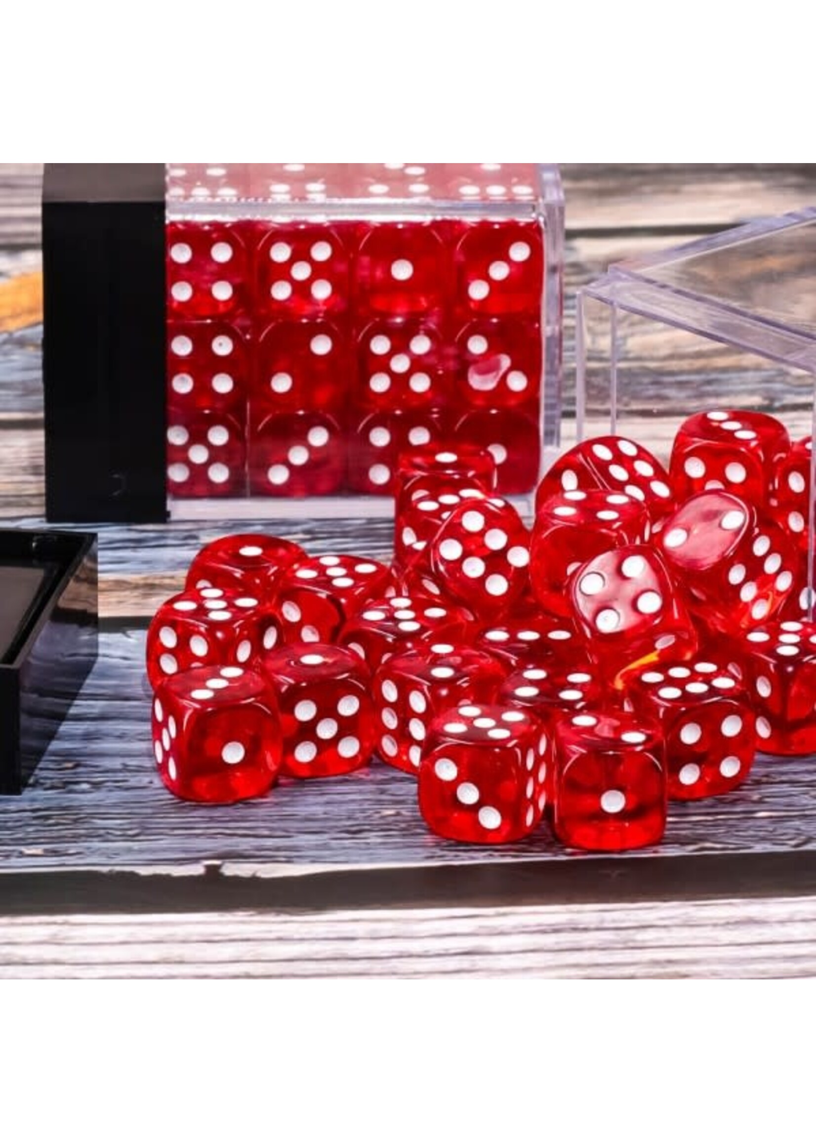 HD Dice 12mm D6 (36) Translucent Red