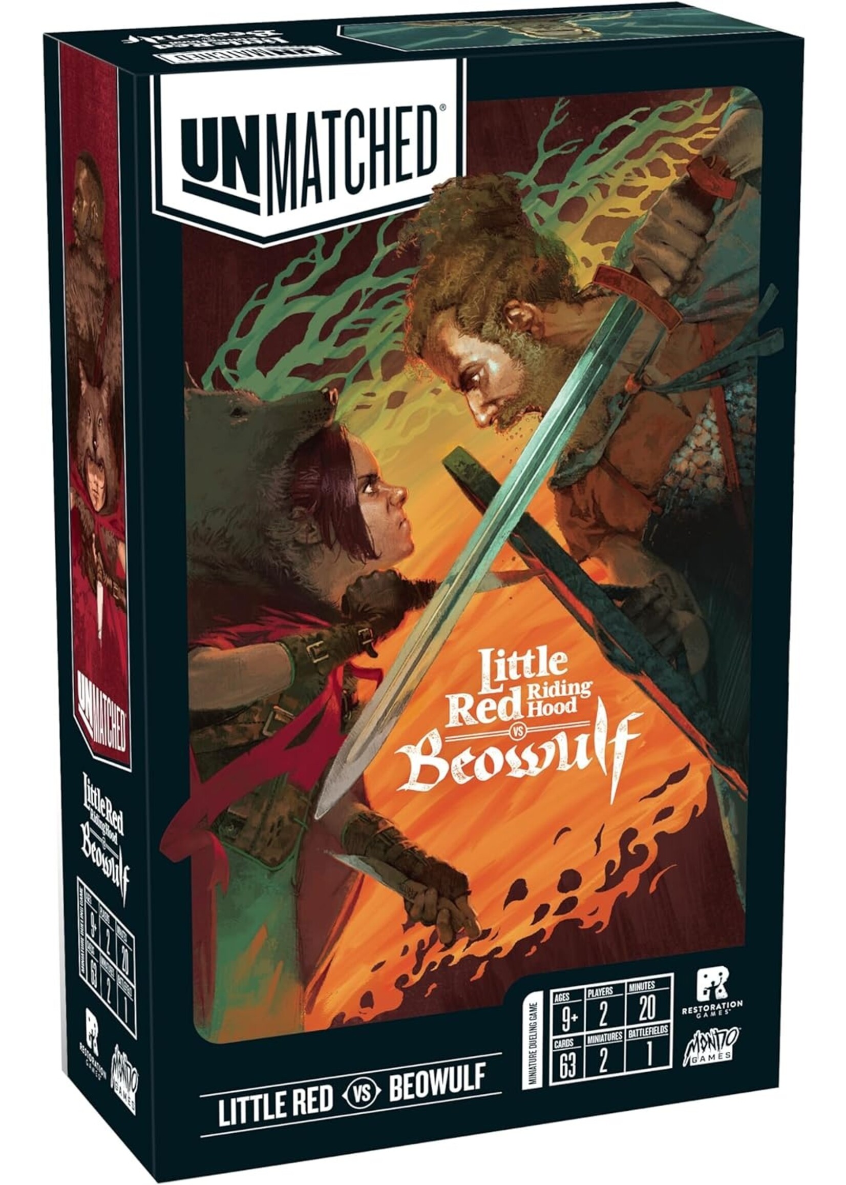 Restoration Games Unmatched: Little Red Riding Hood vs. Beowolf