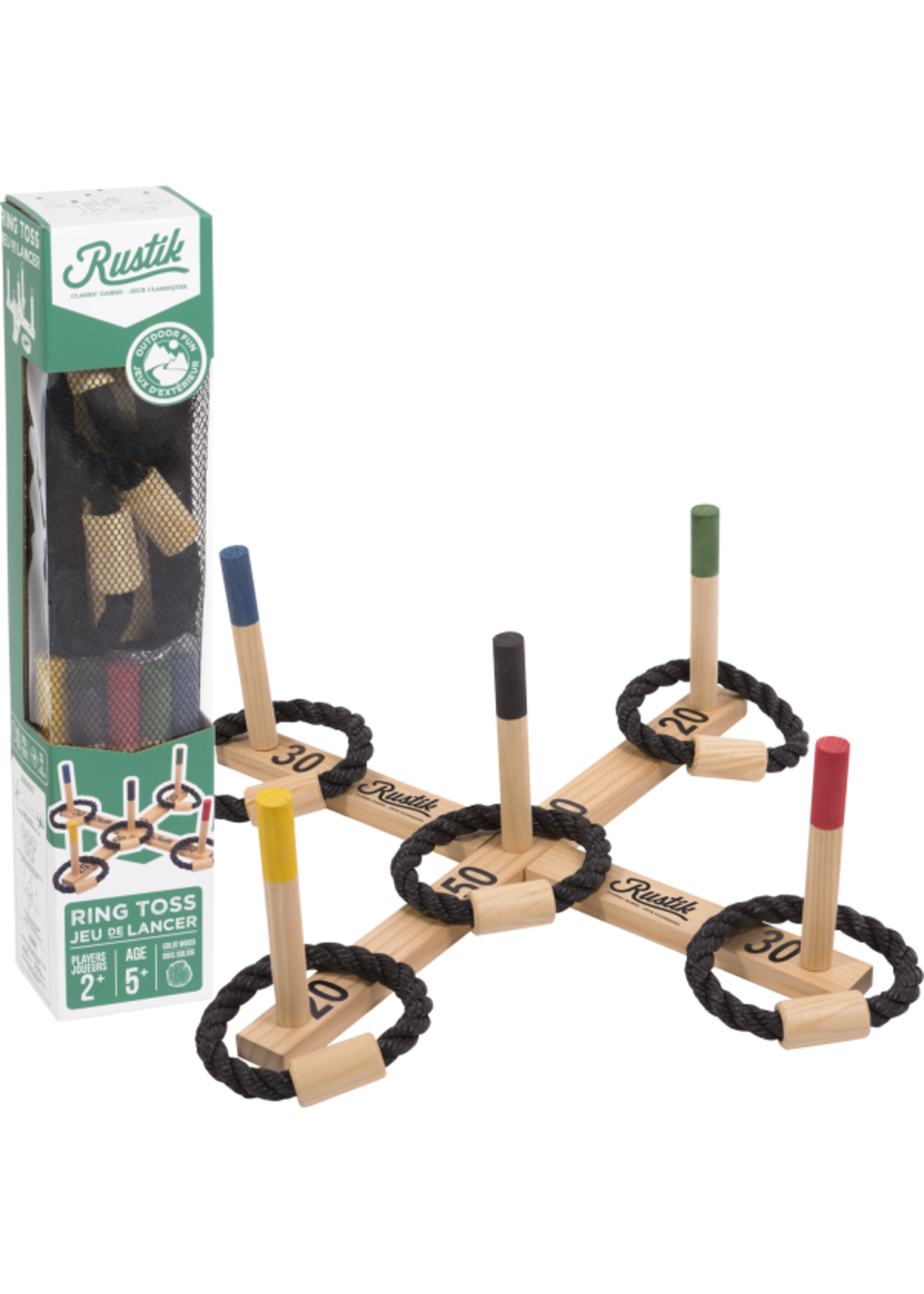 Family Games America Rustik Ring Toss Game Set