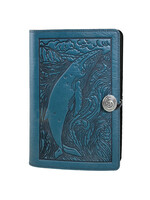 Oberon Design Oberon Large Leather Journal - Whale - Blue