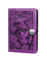 Oberon Design Oberon Small Leather Journal - Hummingbird - Orchid