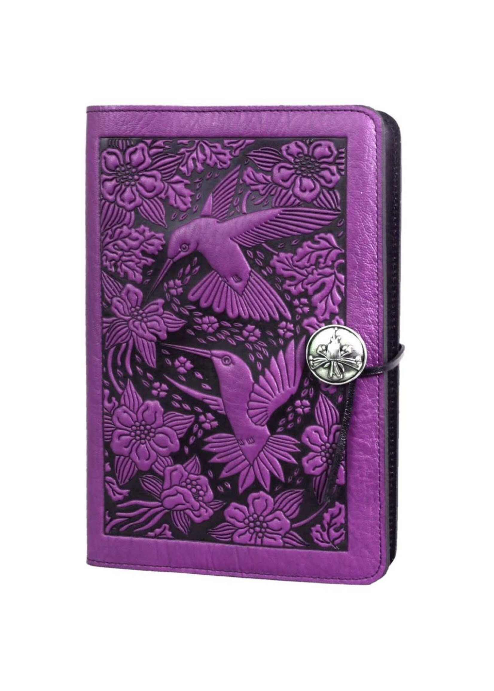Oberon Design Oberon Small Leather Journal - Hummingbird - Orchid