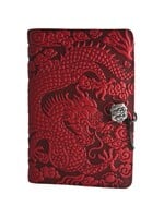 Oberon Design Oberon Large Leather Journal - Cloud Dragon - Red Oberon Design Oberon Large Leather Journal - Cloud Dragon - Red