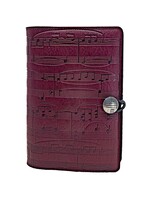 Oberon Design Oberon Small Leather Journal - Sheet Music - Wine