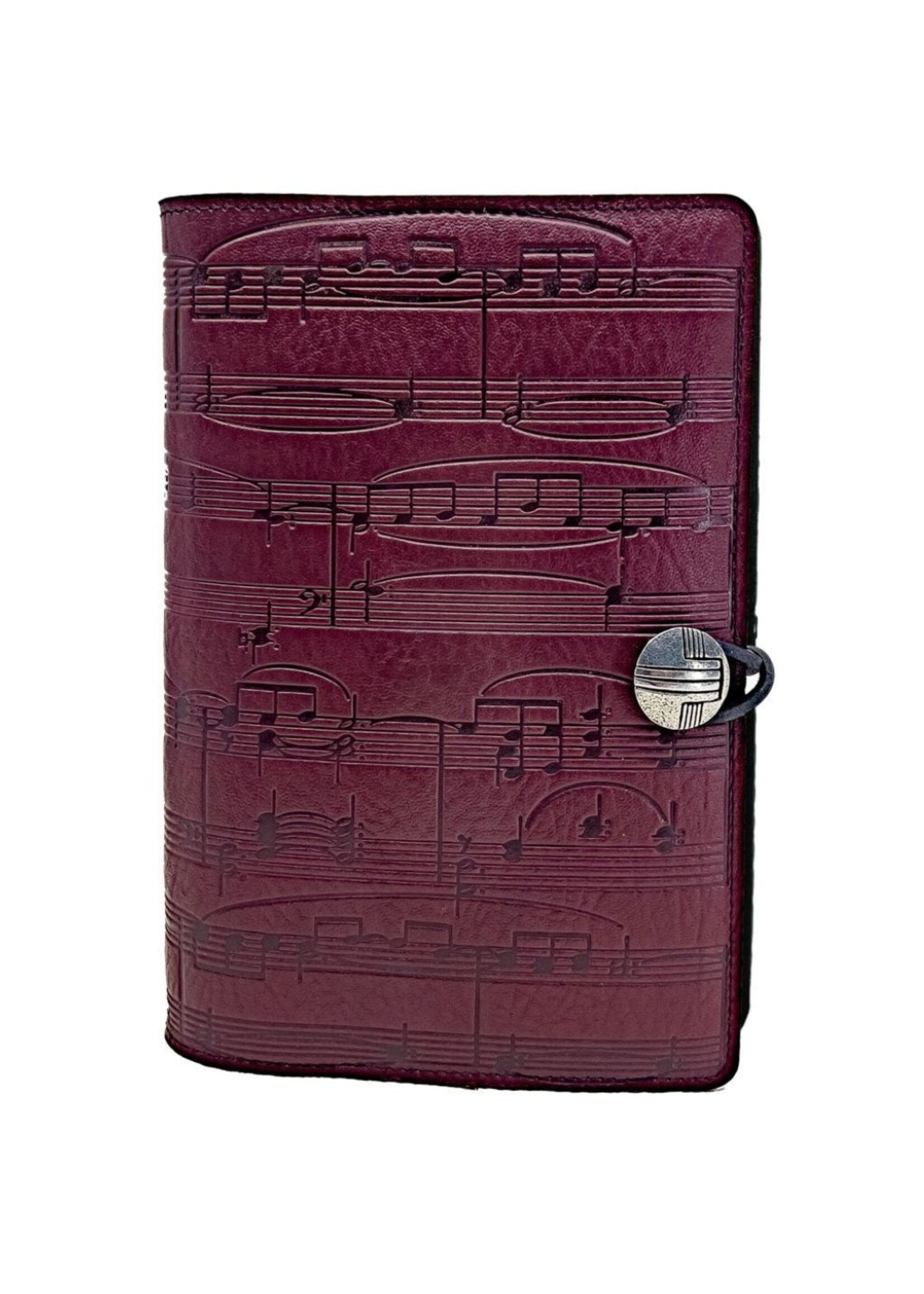 Oberon Design Oberon Small Leather Journal - Sheet Music - Wine