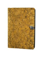 Oberon Design Large Refillable Leather Journal - Gingko - Marigold