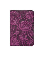 Oberon Design Pocket Refillable Leather Journal Cover - Wild Rose - Orchid