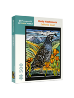 Pomegranate Molly Hashimoto: California Quail 500 Piece Puzzle