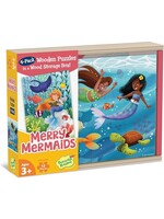 Peaceable Kingdom Merry Mermaids 4x12piece Puzzle