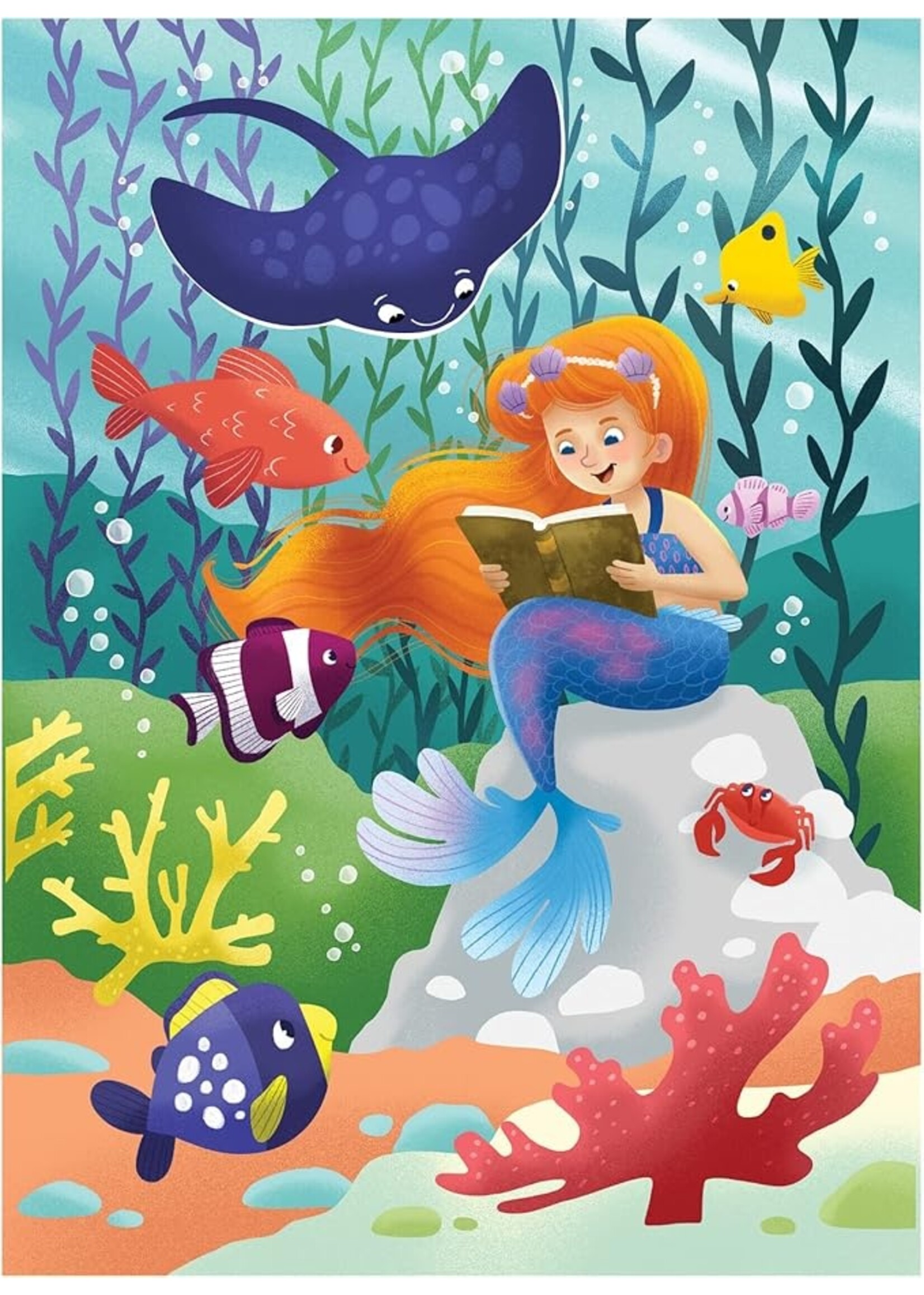 Peaceable Kingdom Merry Mermaids 4x12piece Puzzle