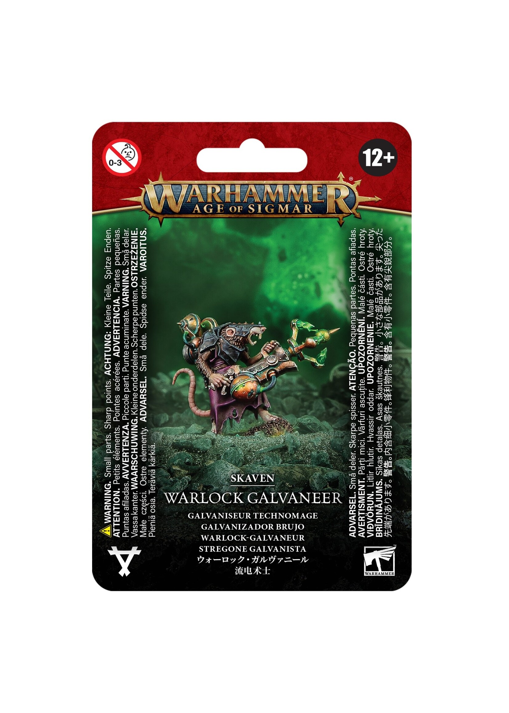 Games Workshop Age of Sigmar: Skaven- Warlock Galvaneer