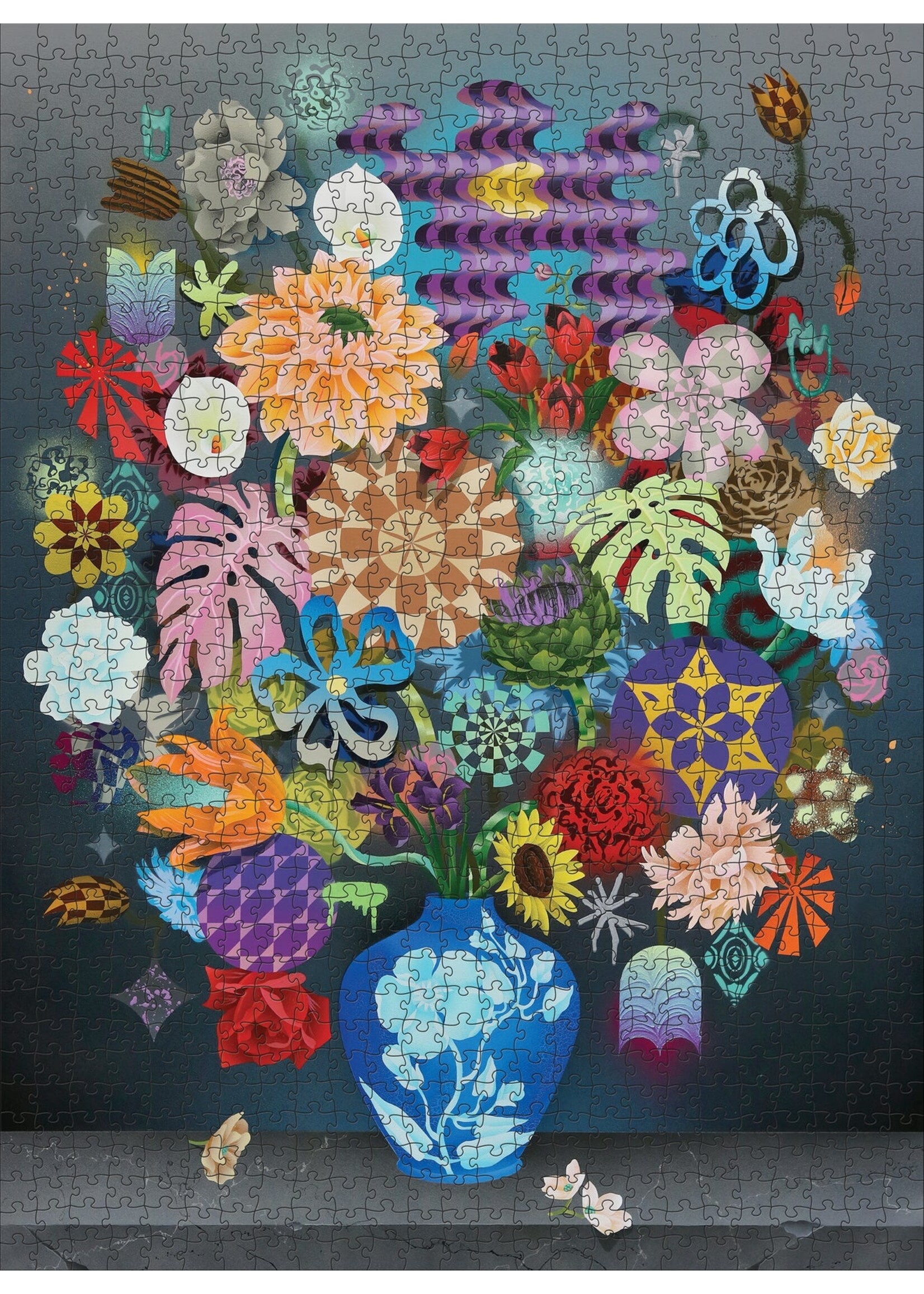 Pomegranate Casey Gray: Still Life with Flowers - 1000 Piece Puzzle