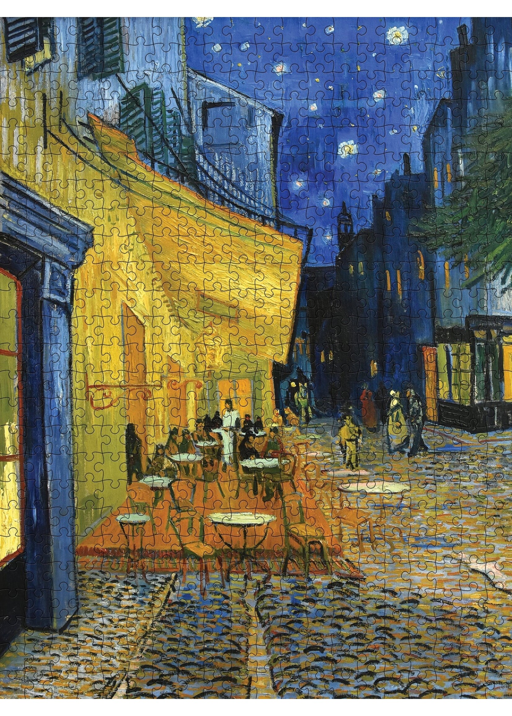 Pomegranate Terrace of a Cafe at Night 500 Piece Puzzle