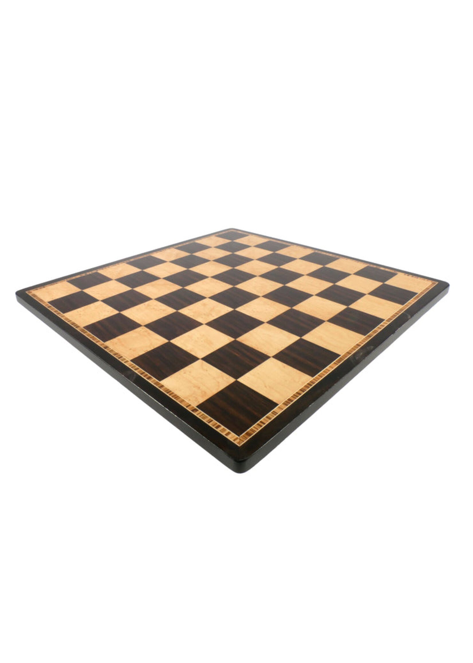 Worldwise Imports 17" Ebony & Birdseye Maple Chess Board