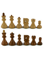 Worldwise Imports 3" Sheesham/Boxwood with Opposite Tops Chess Pieces