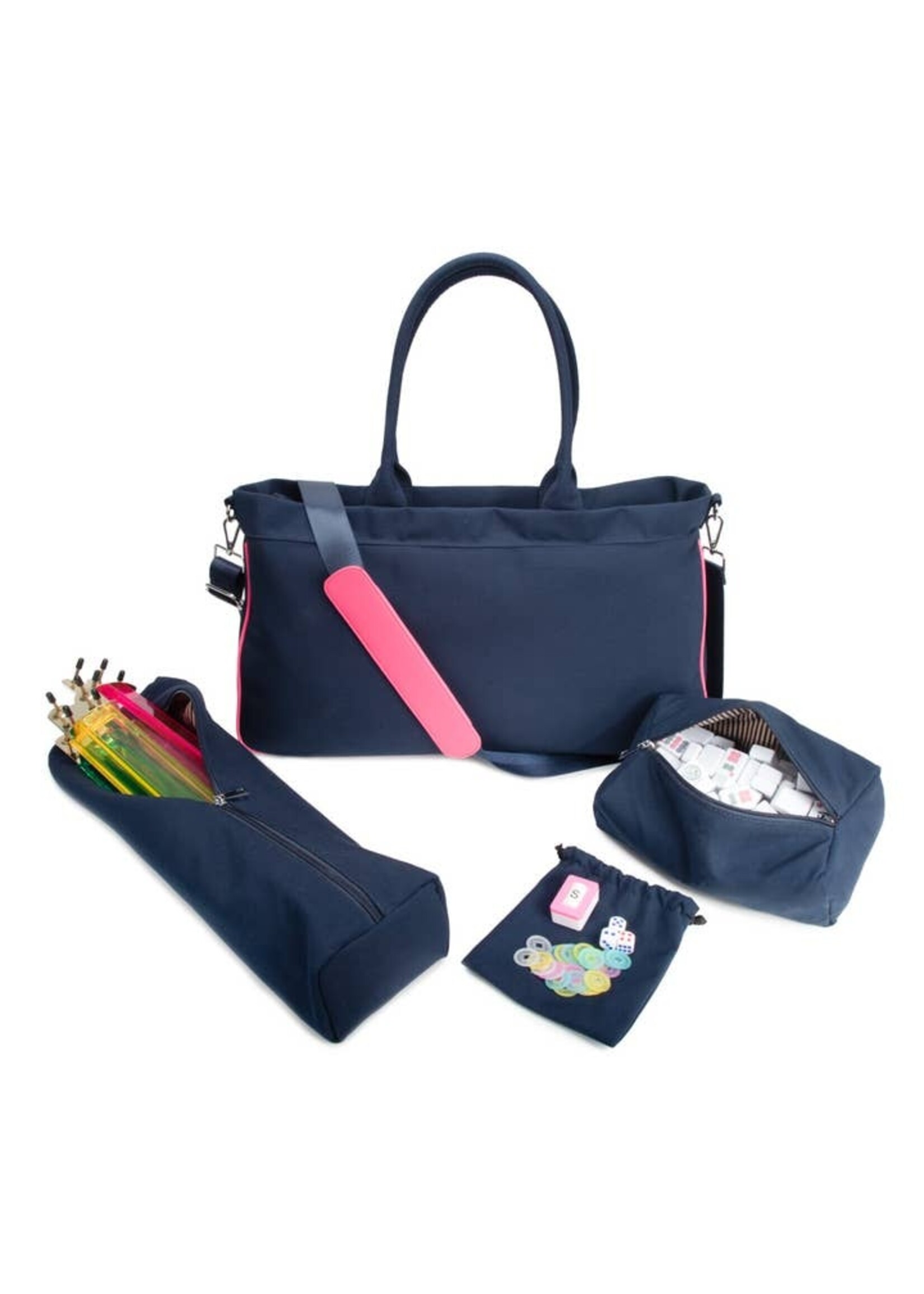 Brouk & Co. Mahjong Tote Bag - Navy