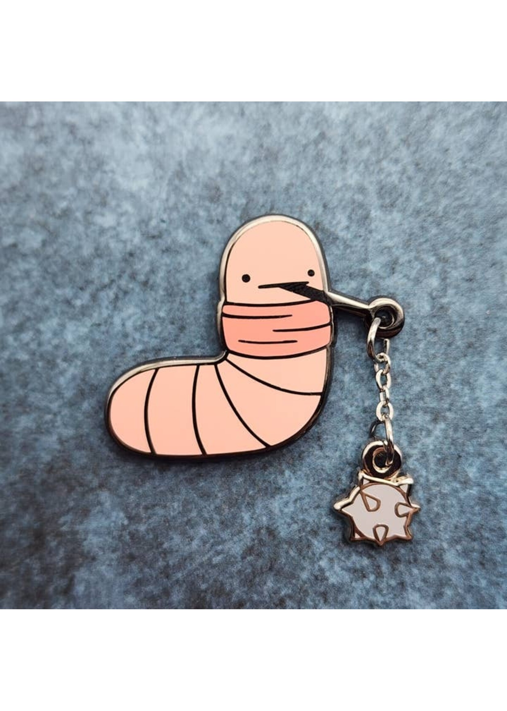 Toku Arts Death Worm Enamel Pin