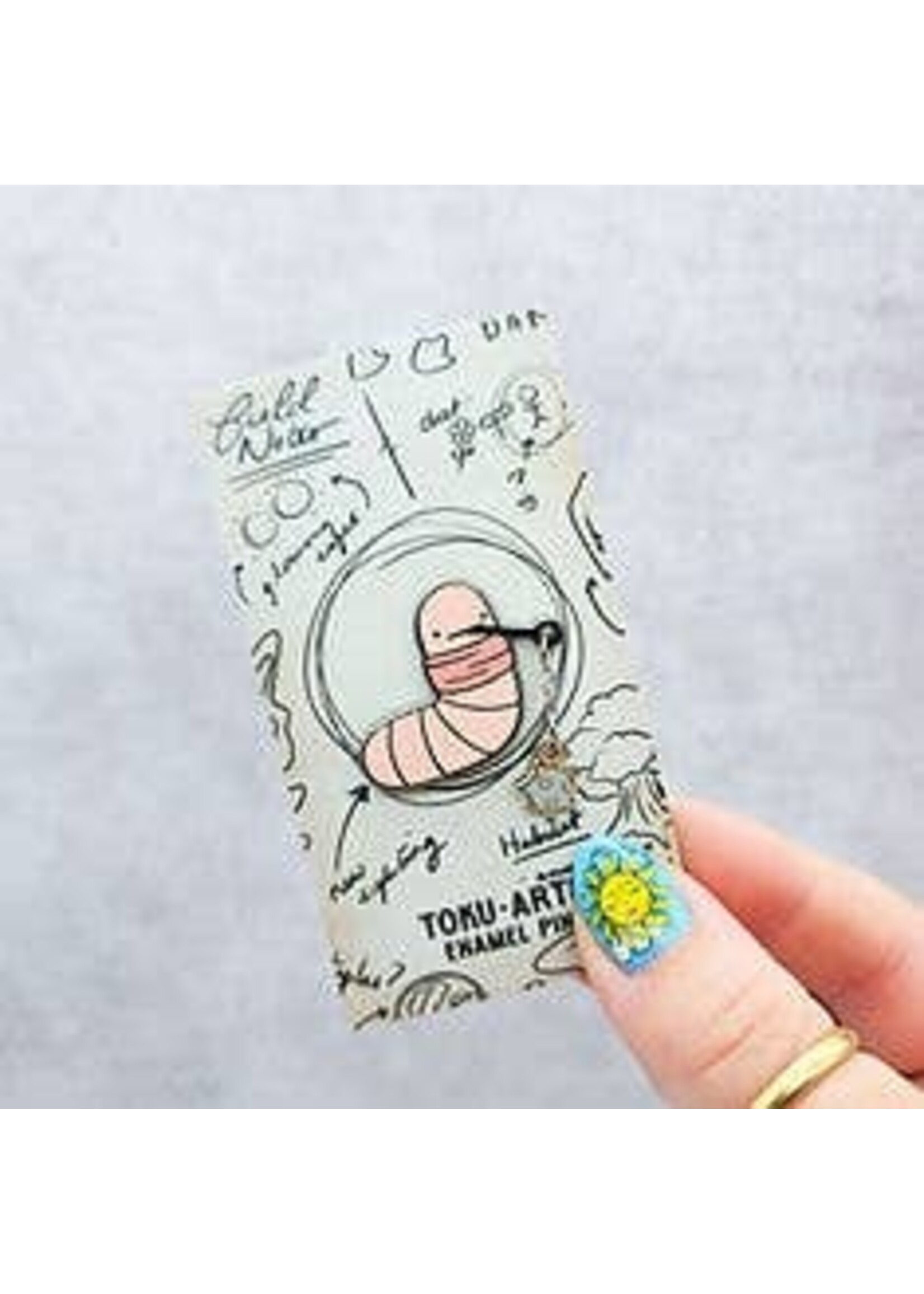 Toku Arts Death Worm Enamel Pin