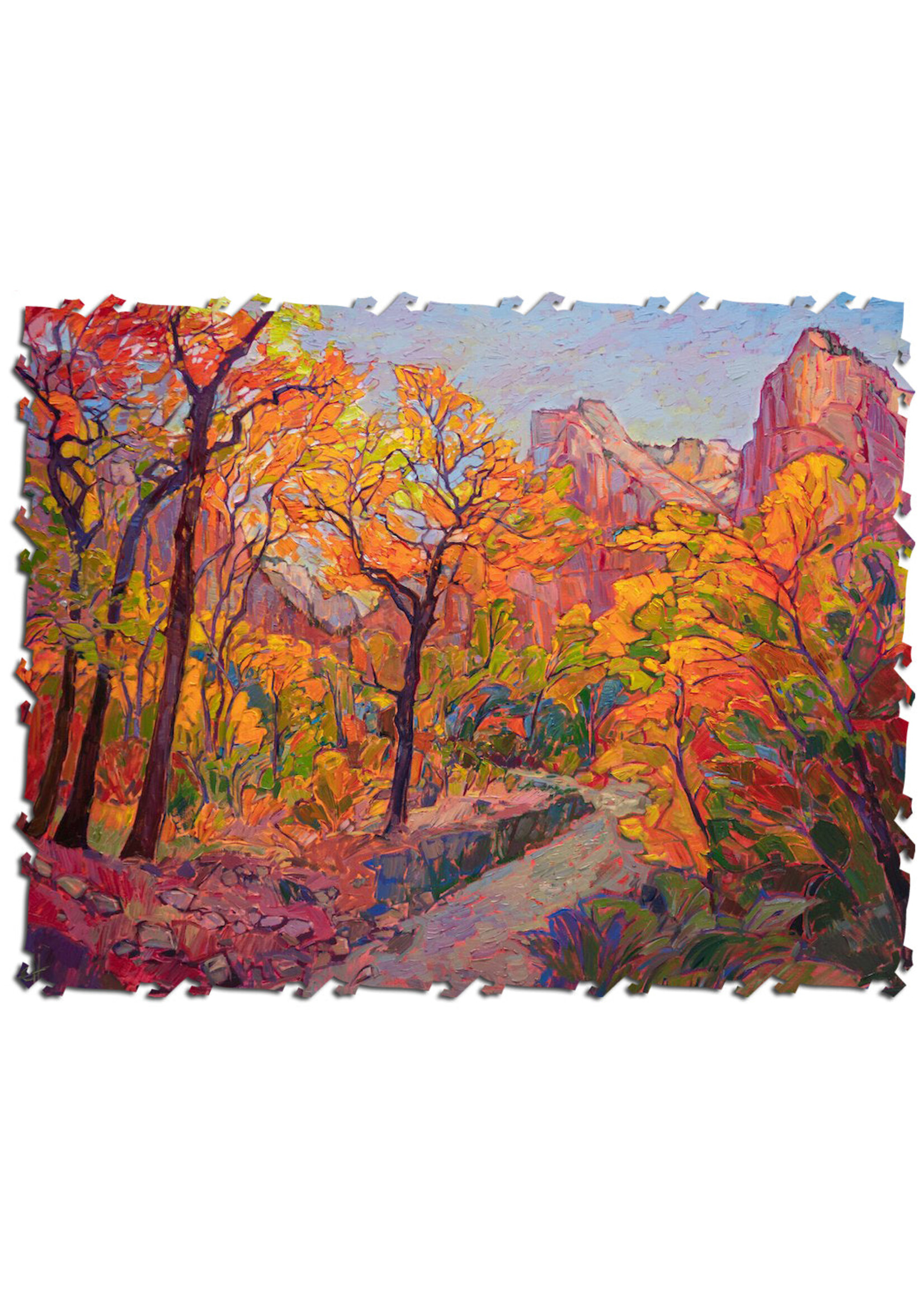 Artifact Puzzles Erin Hanson "Hues of Zion" Wooden Jigsaw Puzzle