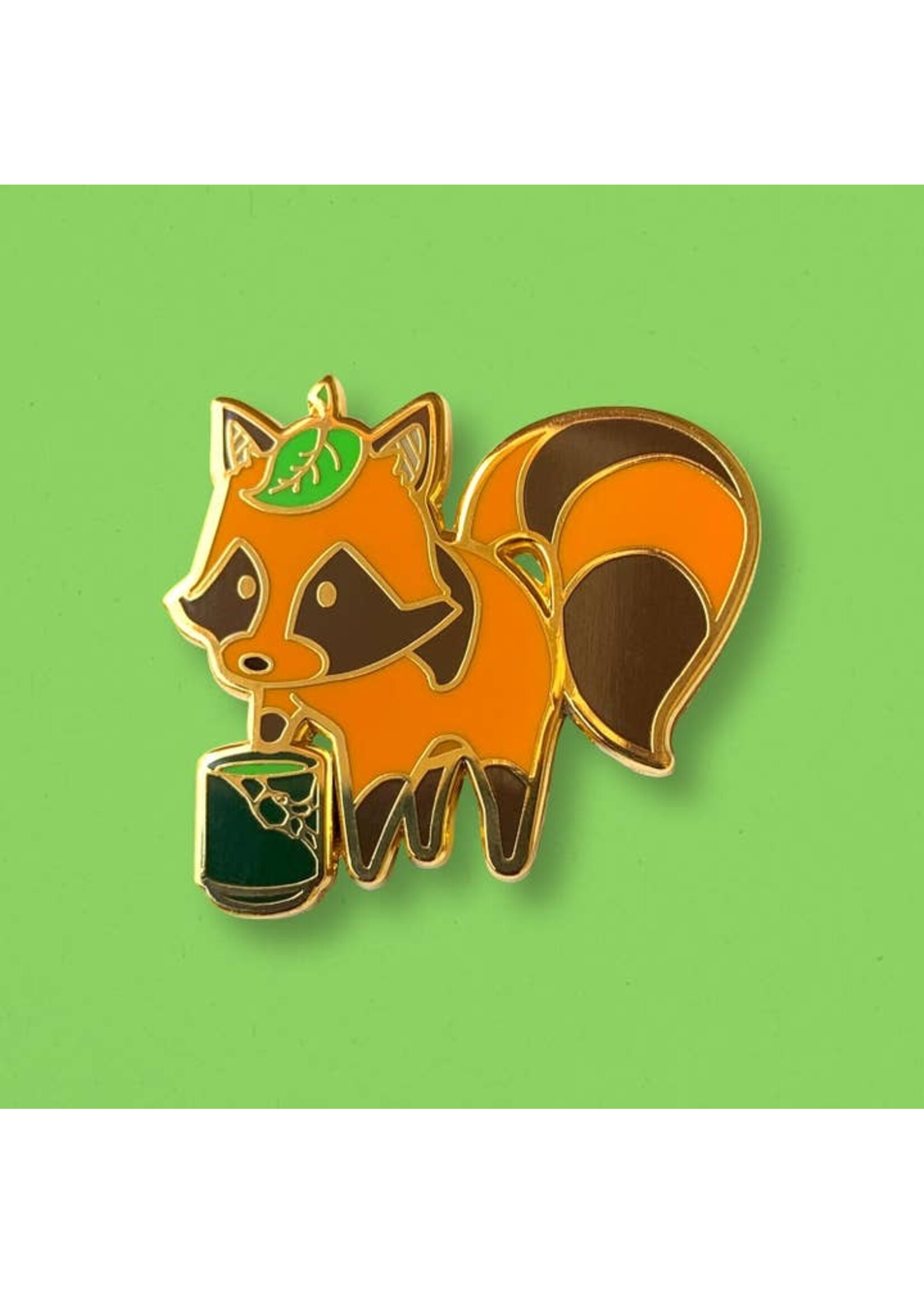Cocktail Critters Tanuki x Matcha Tea Pin