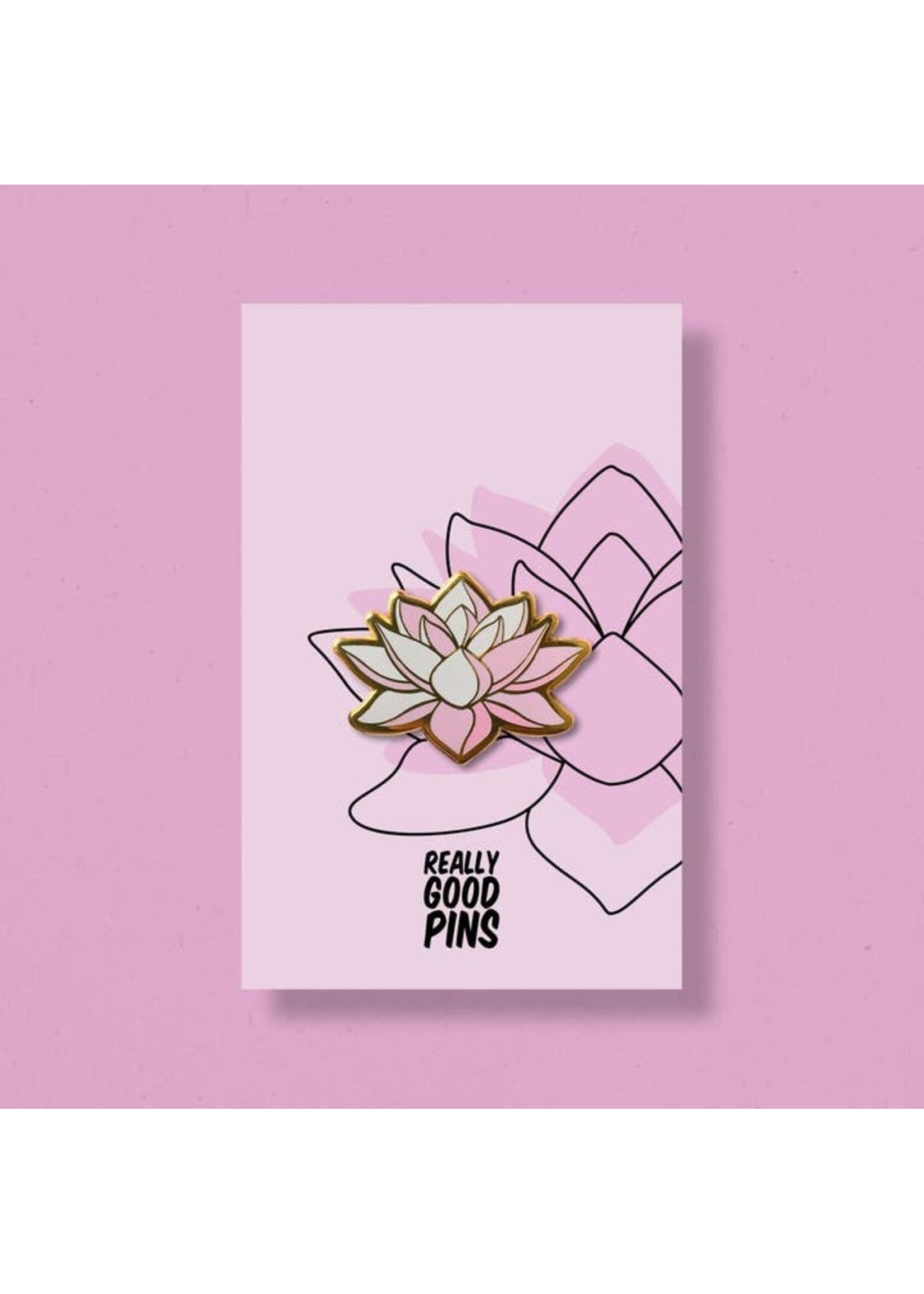 Cocktail Critters Lotus Flower Enamel Pin