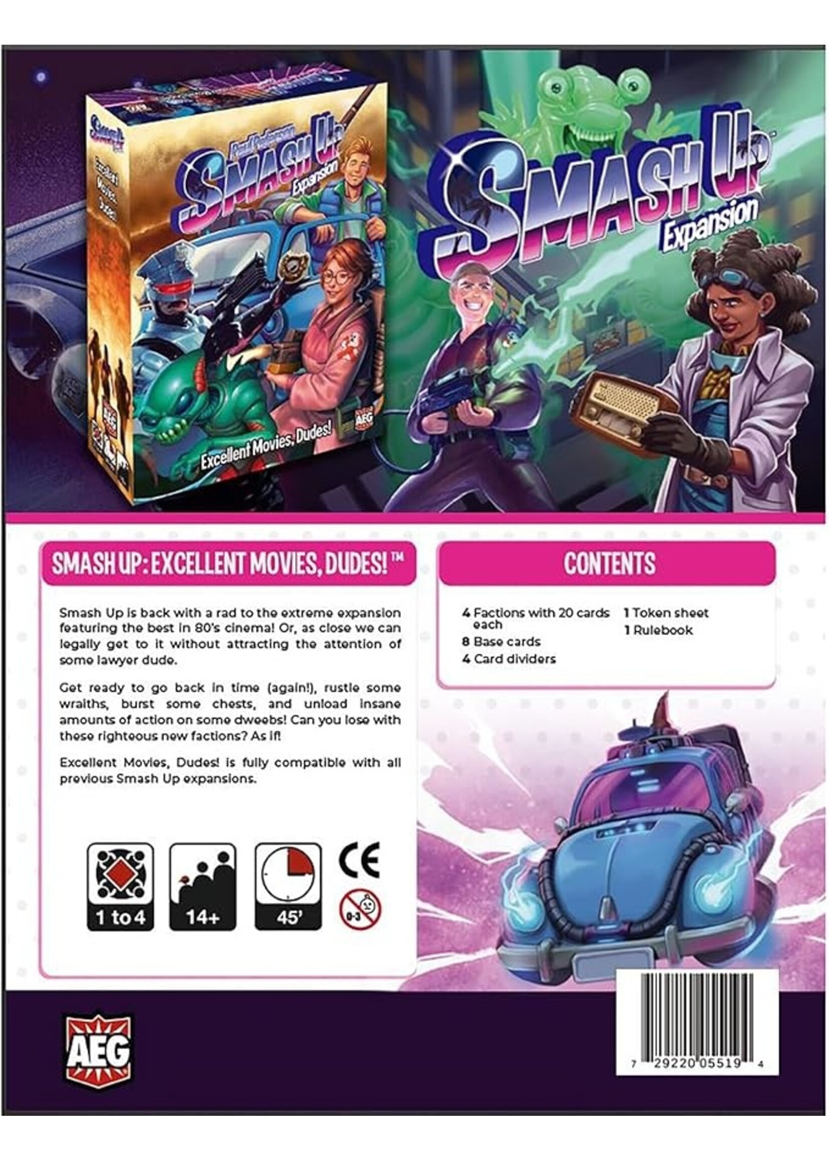 Alderac Entertainment Group Smash Up: Excellent Movies, Dudes! Expansion