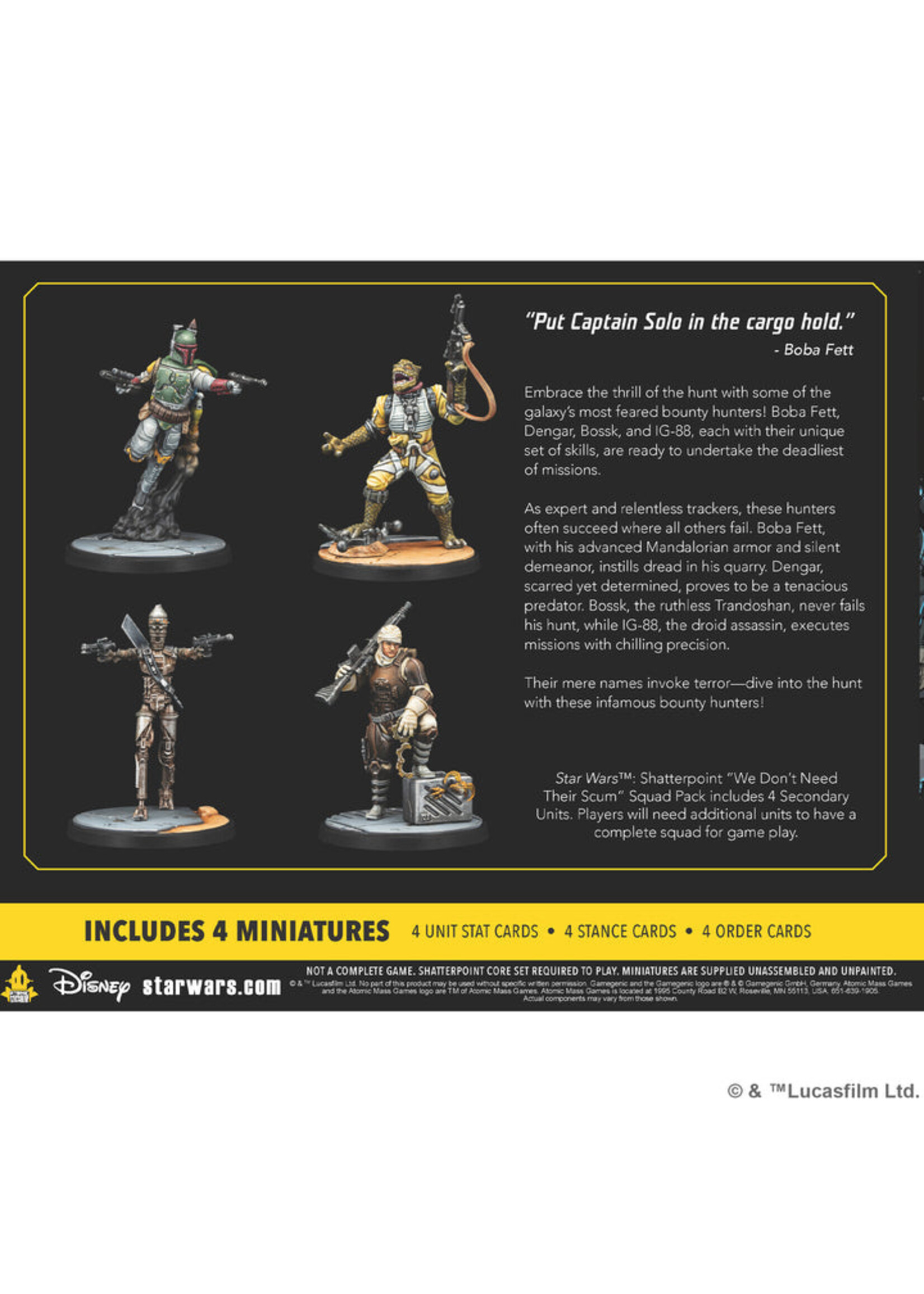 Atomic Mass Games Star Wars: Shatterpoint - We Don't Need Their Scum - Squad Pack