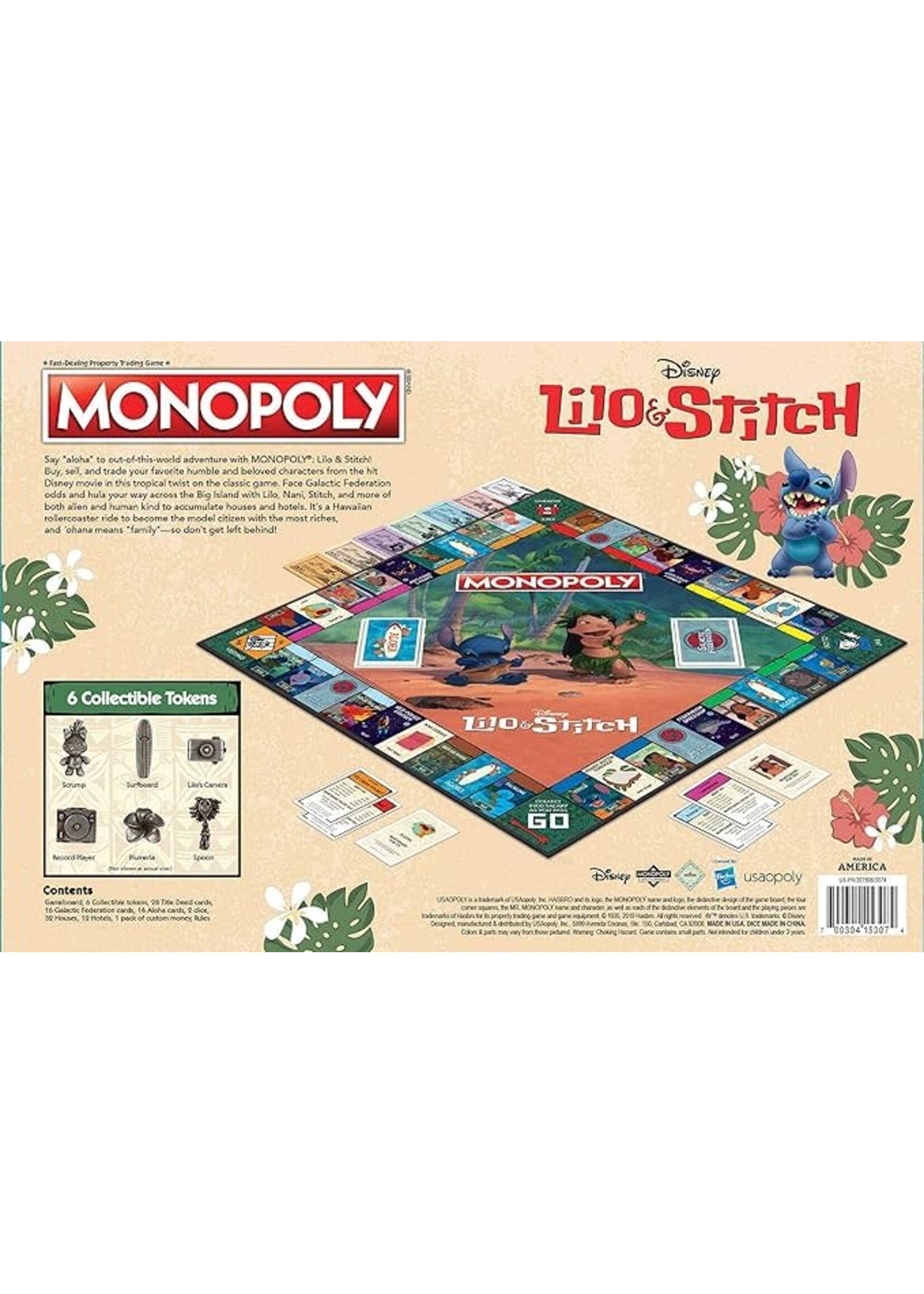 USAopoly Monopoly: Lilo & Stitch