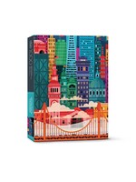 Fred Distribution San Francisco by Little Friends of Printmaking, 1000 Piece Puzzle