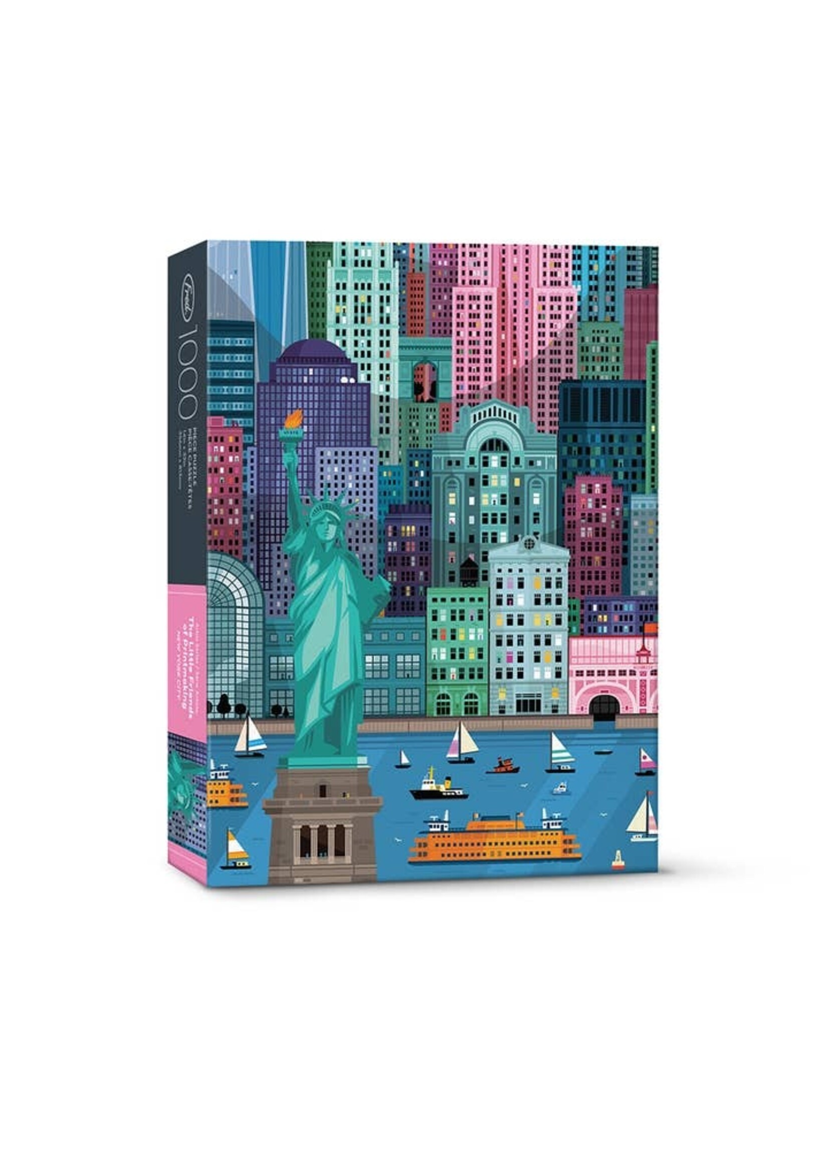 Fred Distribution NYC by Little Friends of Printmaking, 1000 Piece Puzzle