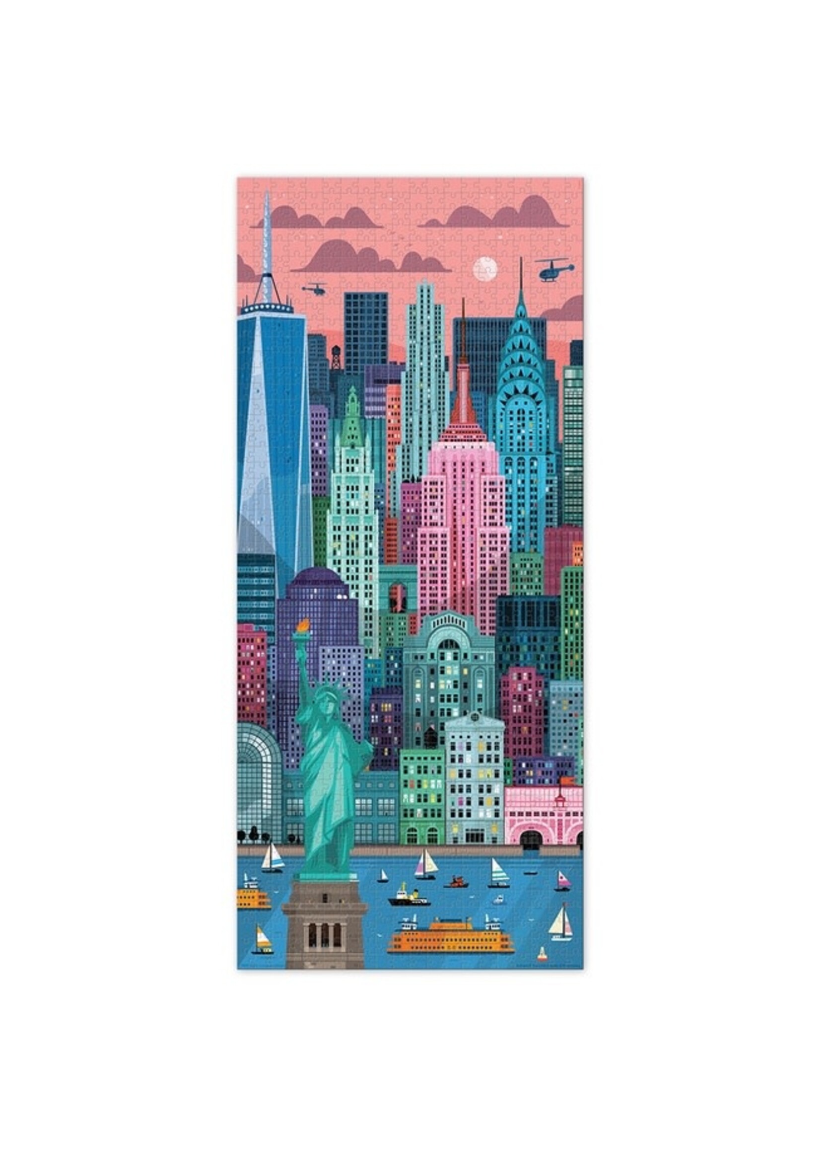 Fred Distribution NYC by Little Friends of Printmaking, 1000 Piece Puzzle