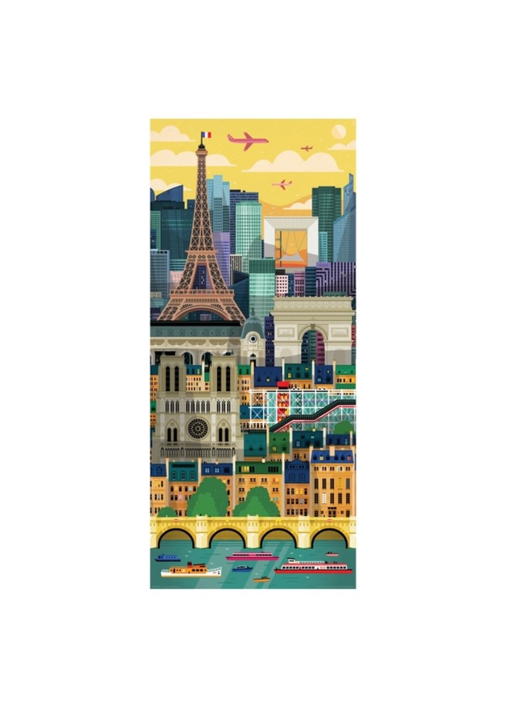 Fred Distribution Paris by Little Friends of Printmaking, 1000 Piece Puzzle