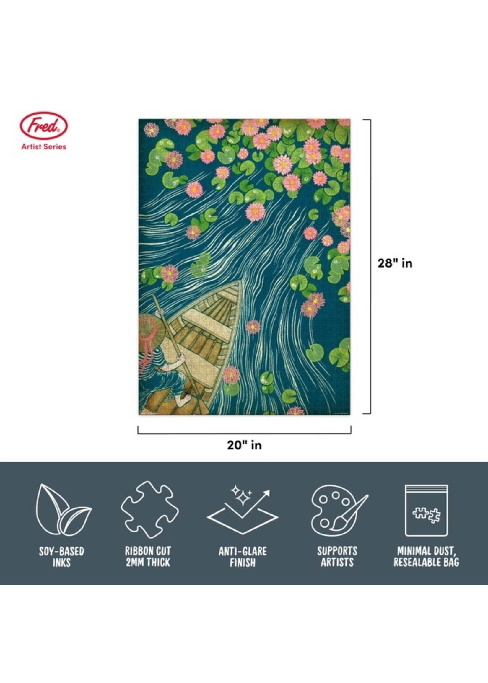 Fred Distribution Lilypads Explorer by Yuko Shimizu, 1000-Piece Puzzle