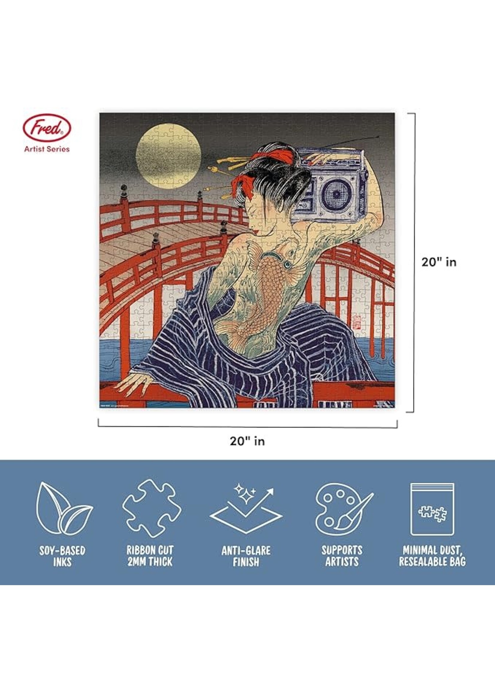 Fred Distribution Bashi by Shimizu Taiko, 500-Piece Puzzle