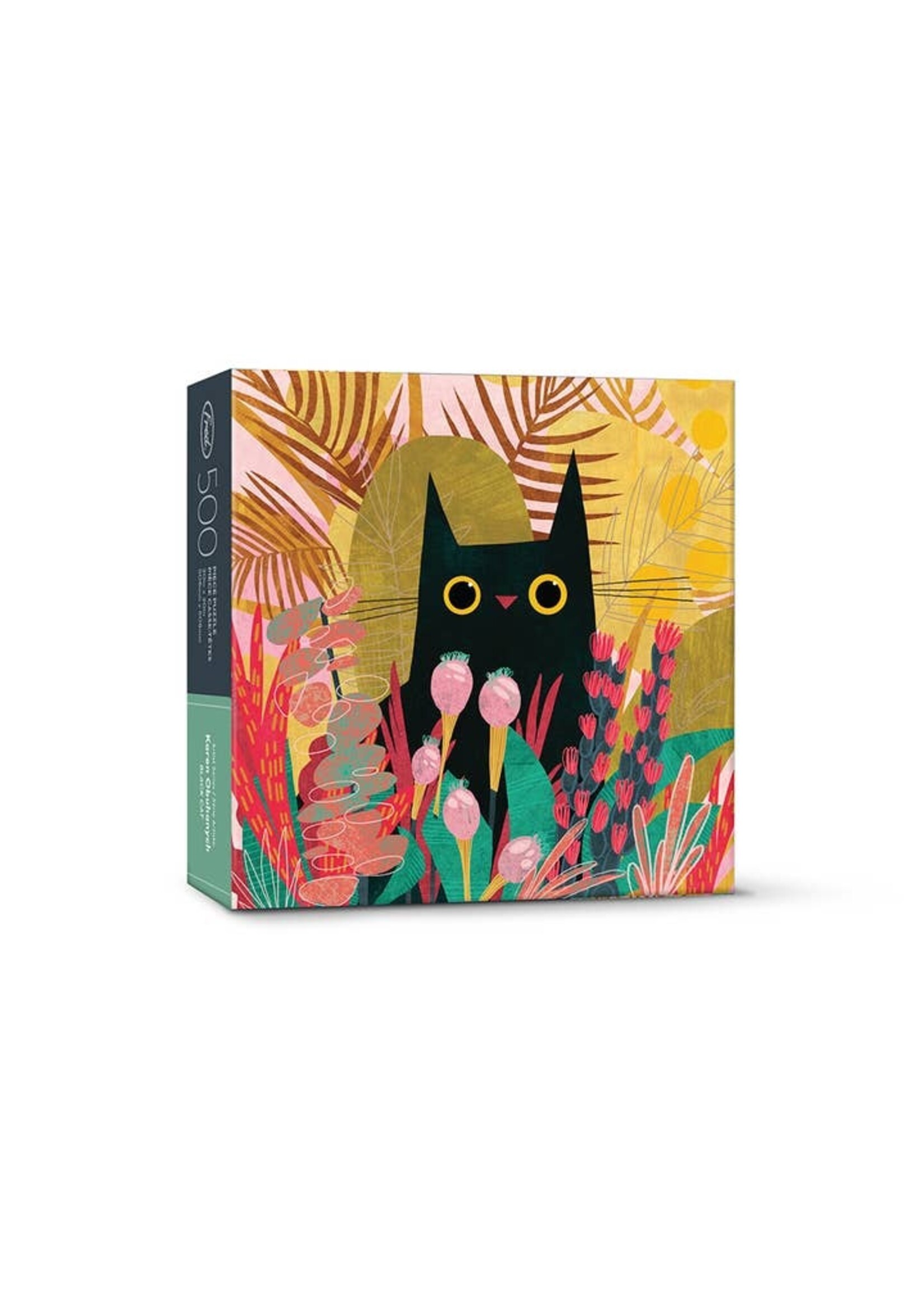 Fred Distribution Black Cat by Karen Obuhanych, 500-Piece Puzzle