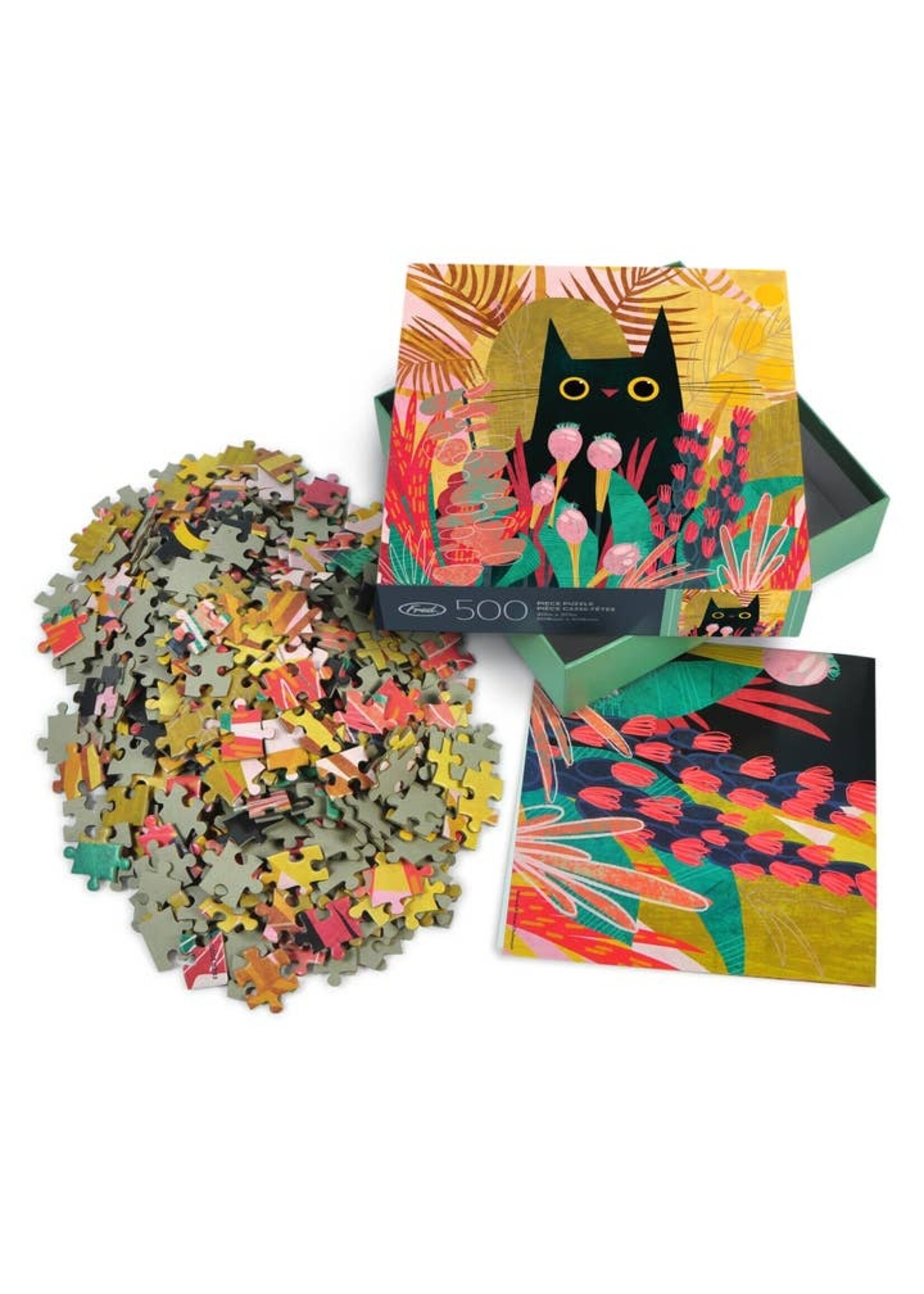 Fred Distribution Black Cat by Karen Obuhanych, 500-Piece Puzzle