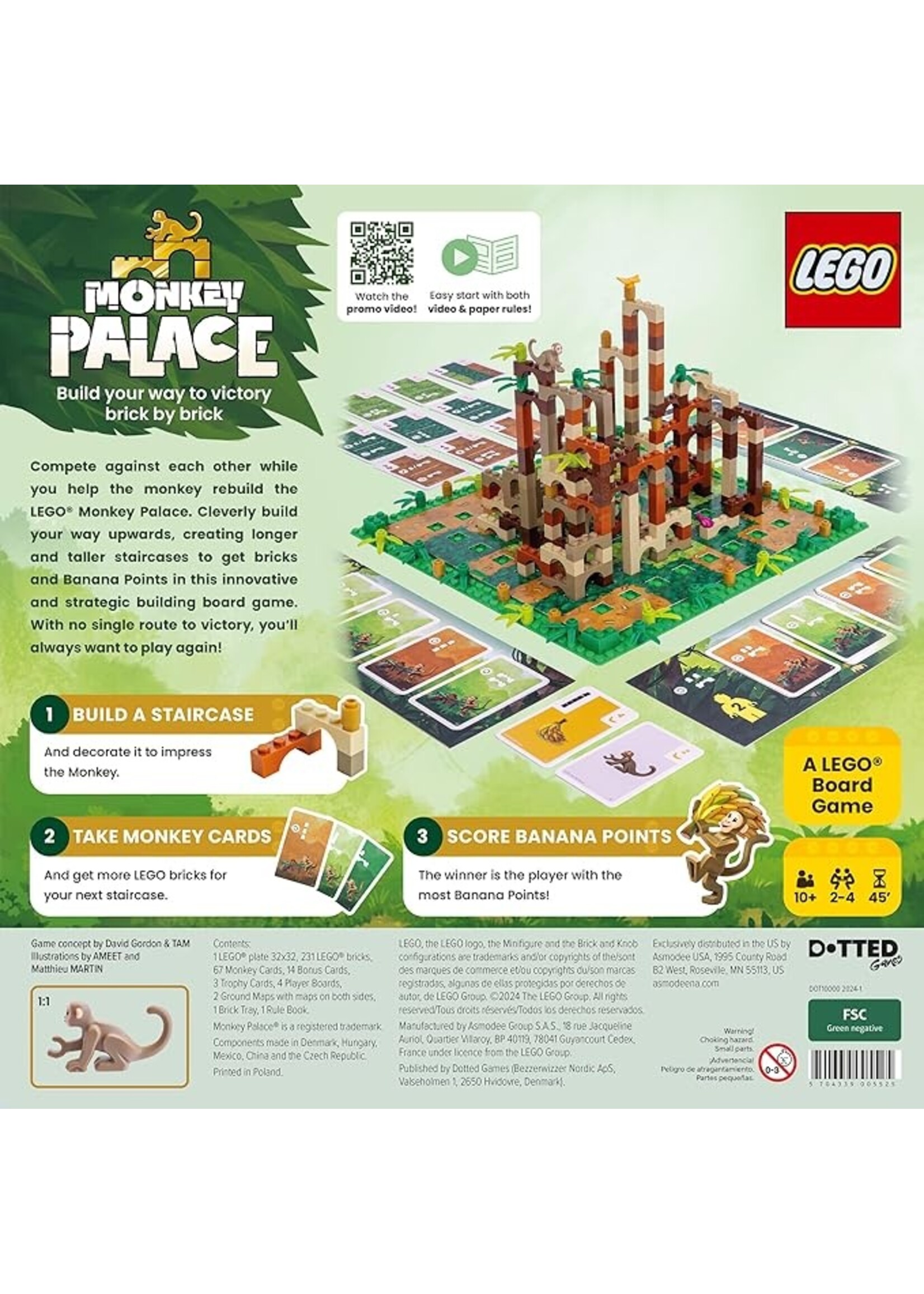 Asmodee Monkey Palace - A LEGO Board Game