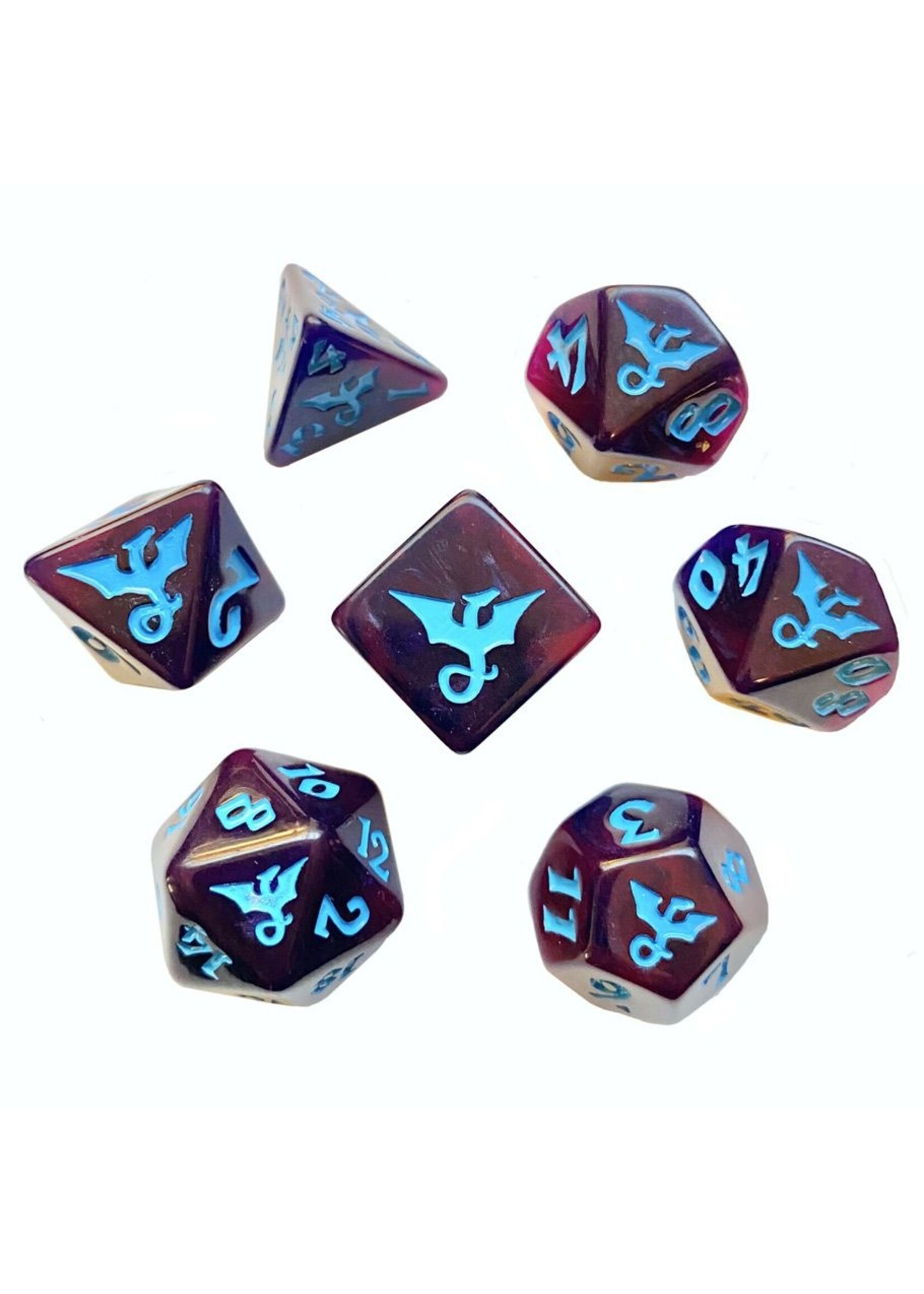 Black Oak Workshop Dragon - Dreadwyrm Polyhedral Dice Set