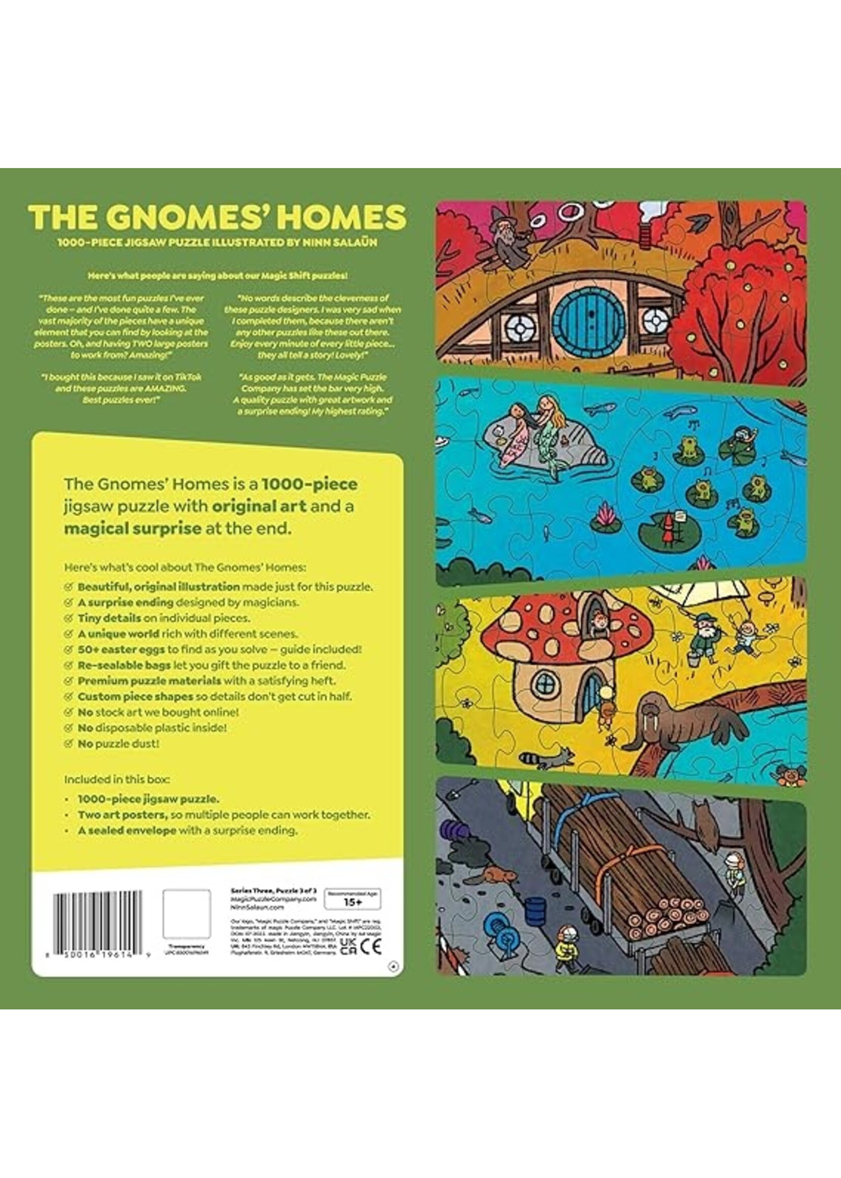 Magic Puzzle Company Magic Puzzle: The Gnomes' Homes - 1000 Piece Puzzle