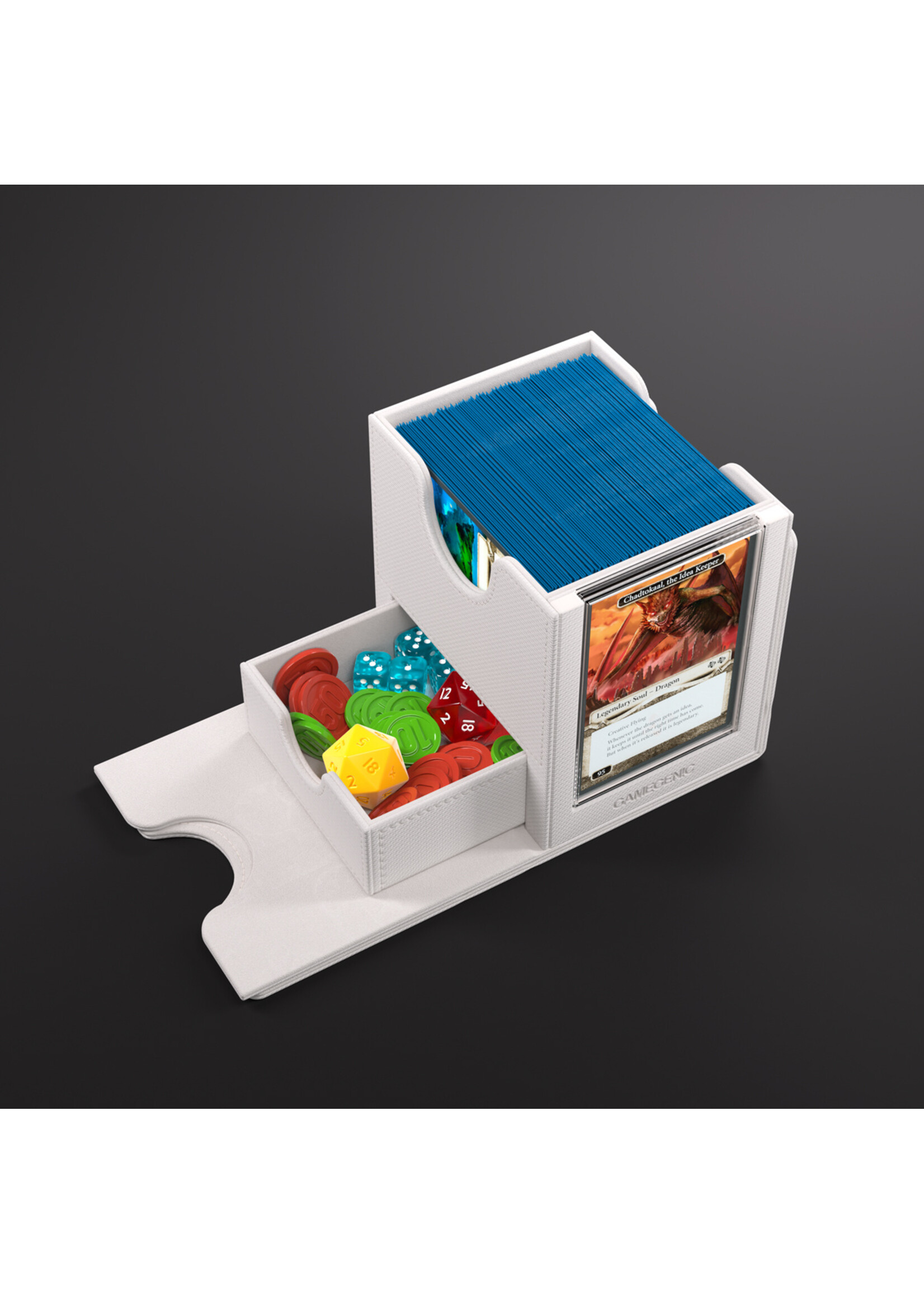 Gamegenic Sidekick Pro 100+ XL Convertible Deck Box - White