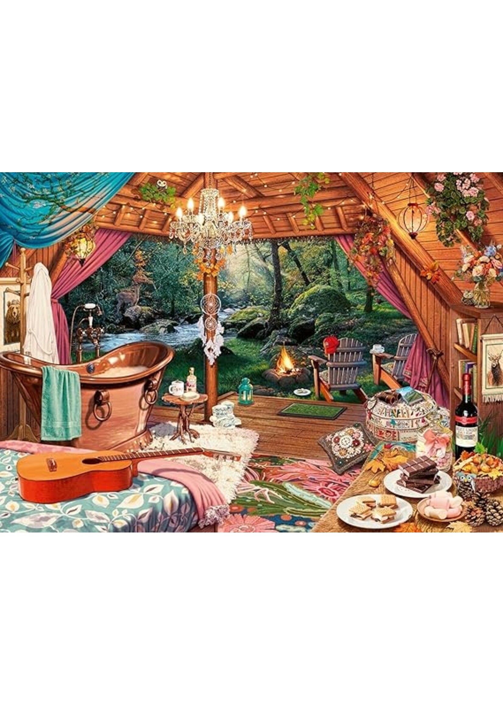 Ravensburger "Cozy Glamping" 500 Piece Large Format Jigsaw Puzzle