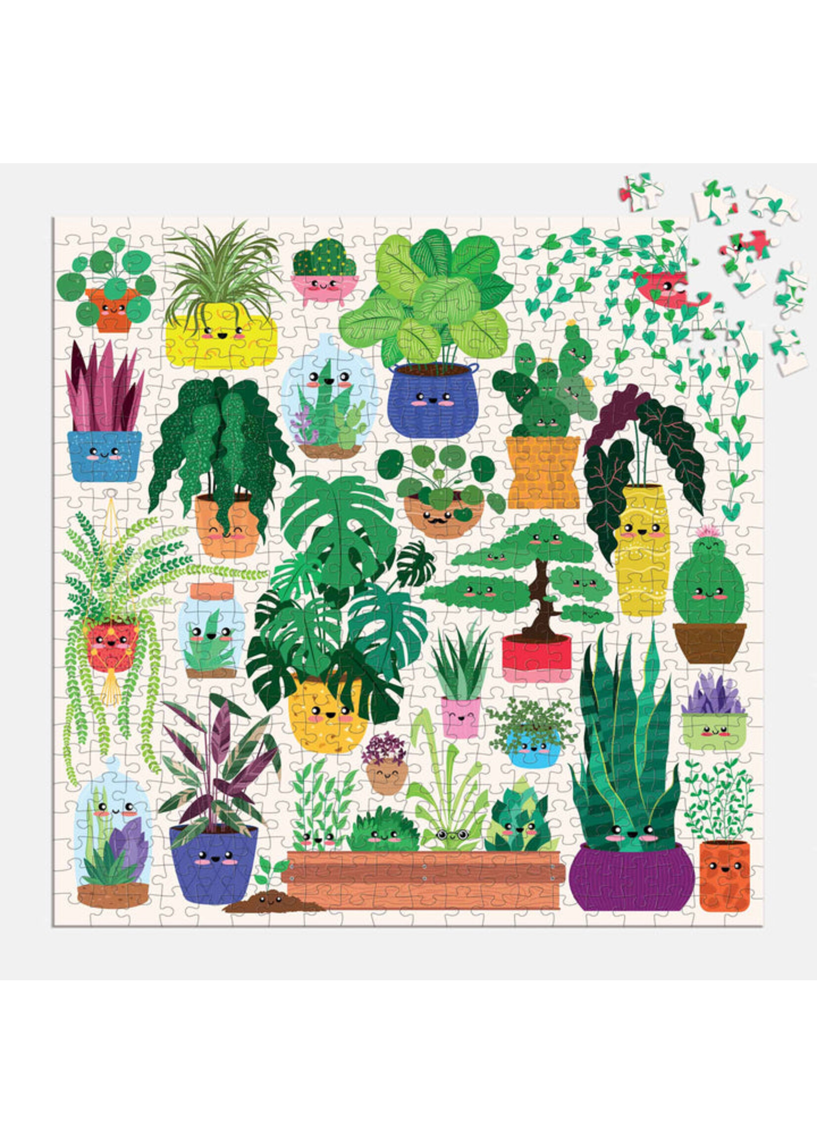 Mudpuppy "Happy Plants" 500 Piece Puzzle
