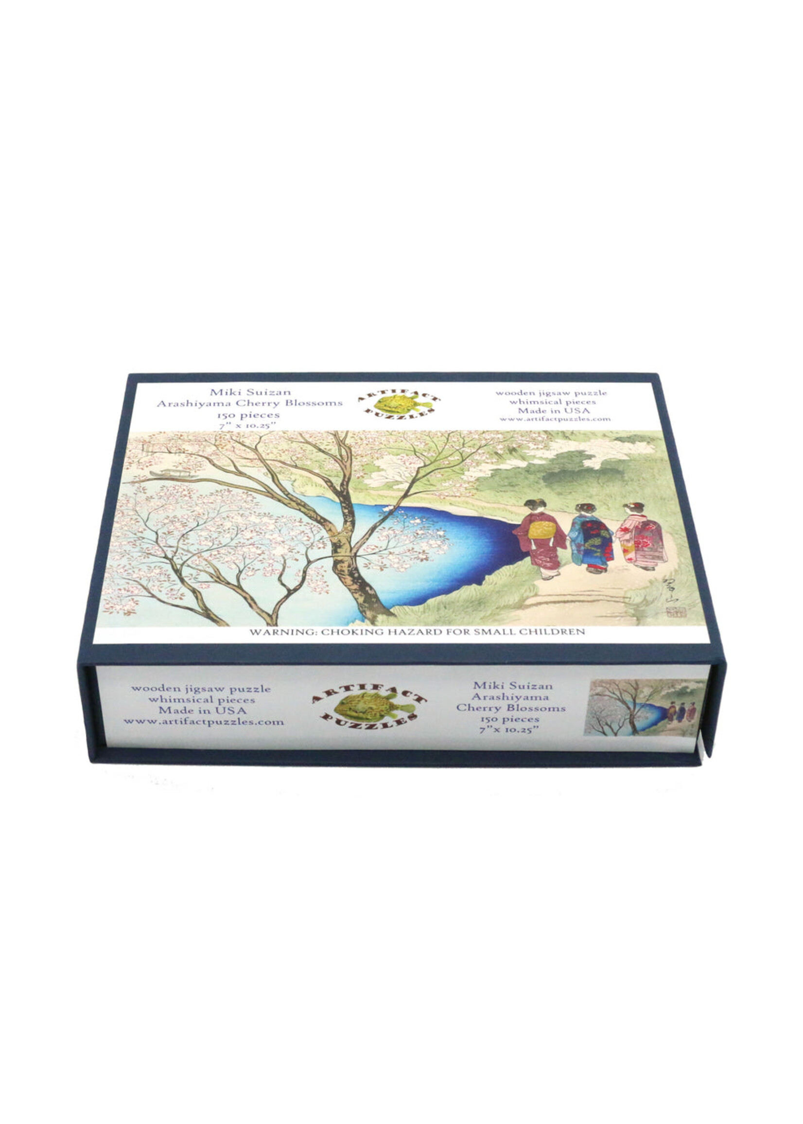 Artifact Puzzles "Arashiyama Cherry Blossoms" Miki Suizan Wooden Jigsaw Puzzle