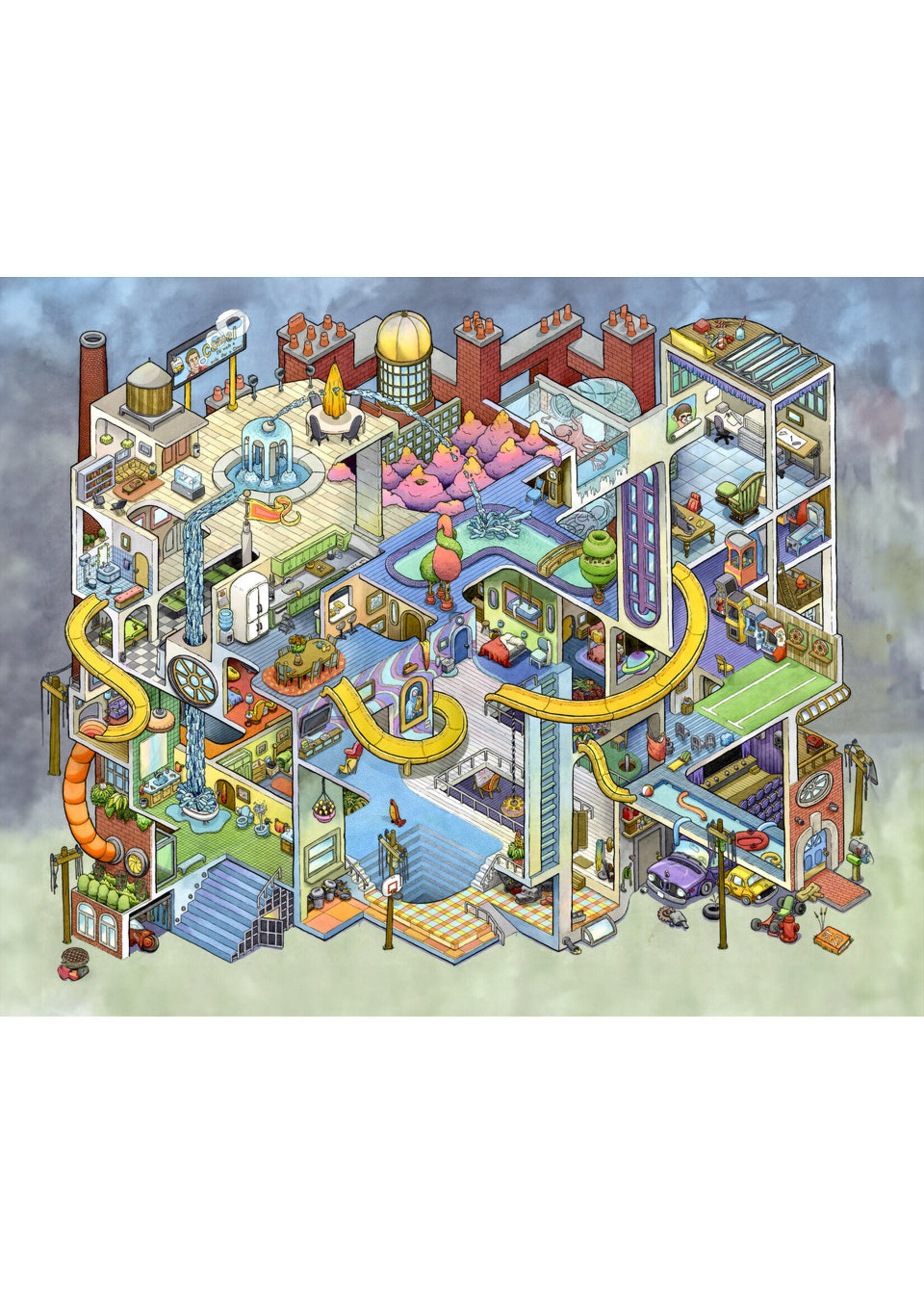 Artifact Puzzles Scott Teplin "Second Story" Wooden Jigsaw Puzzle