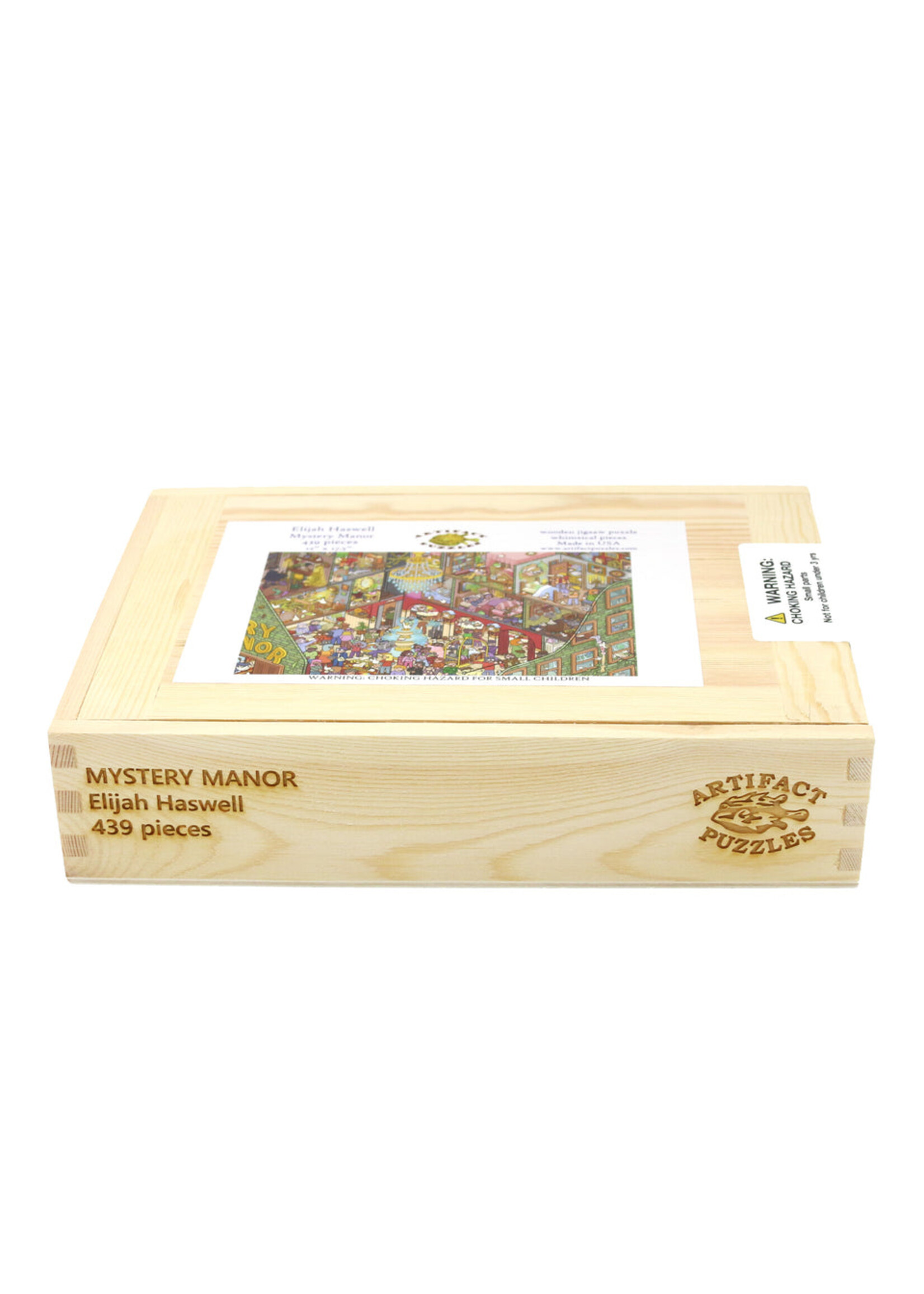 Artifact Puzzles Elijah Haswell " Mystery Manor " Artifact  Wooden Jigsaw Puzzle